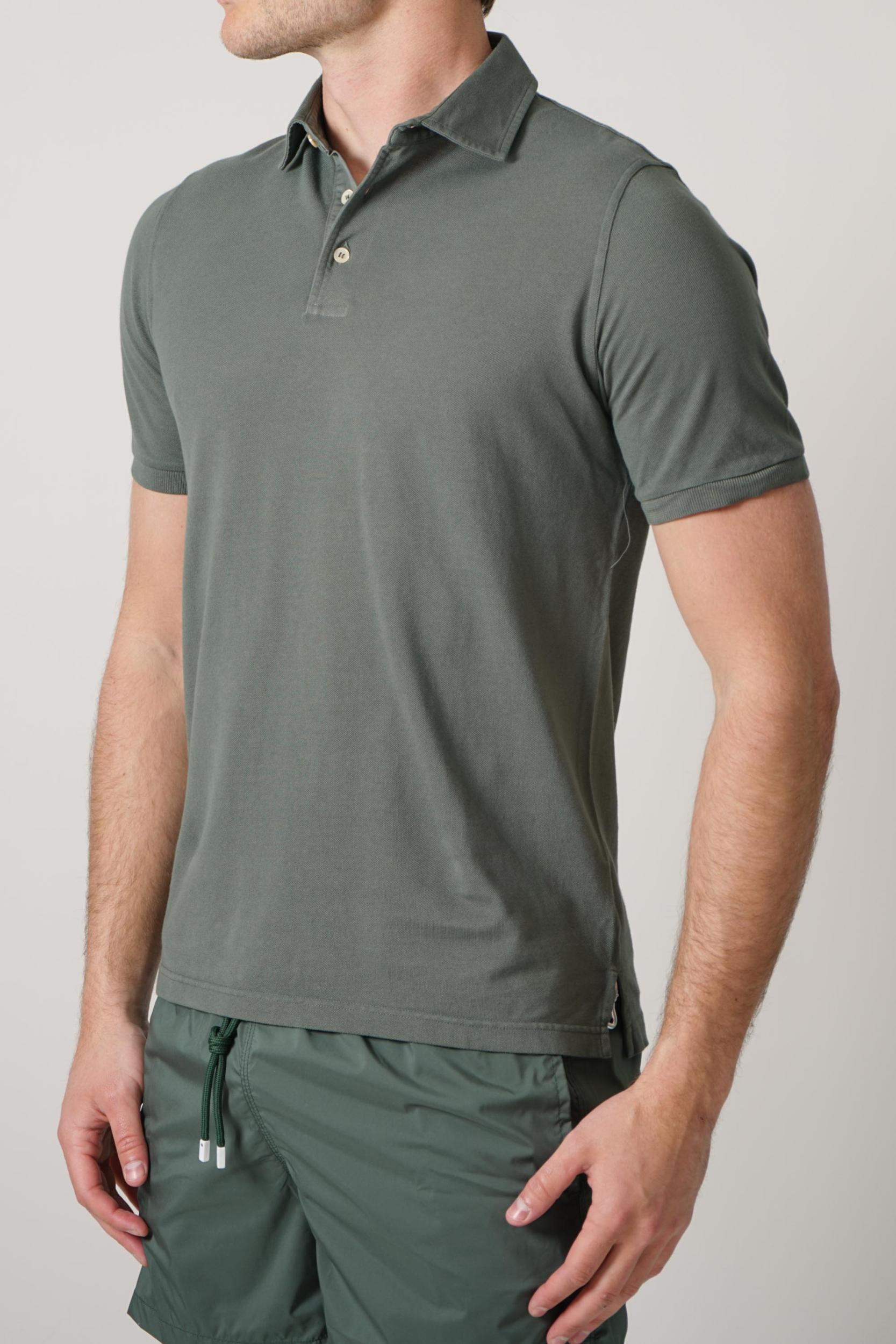 Fedeli North Piquet Polo Army Green