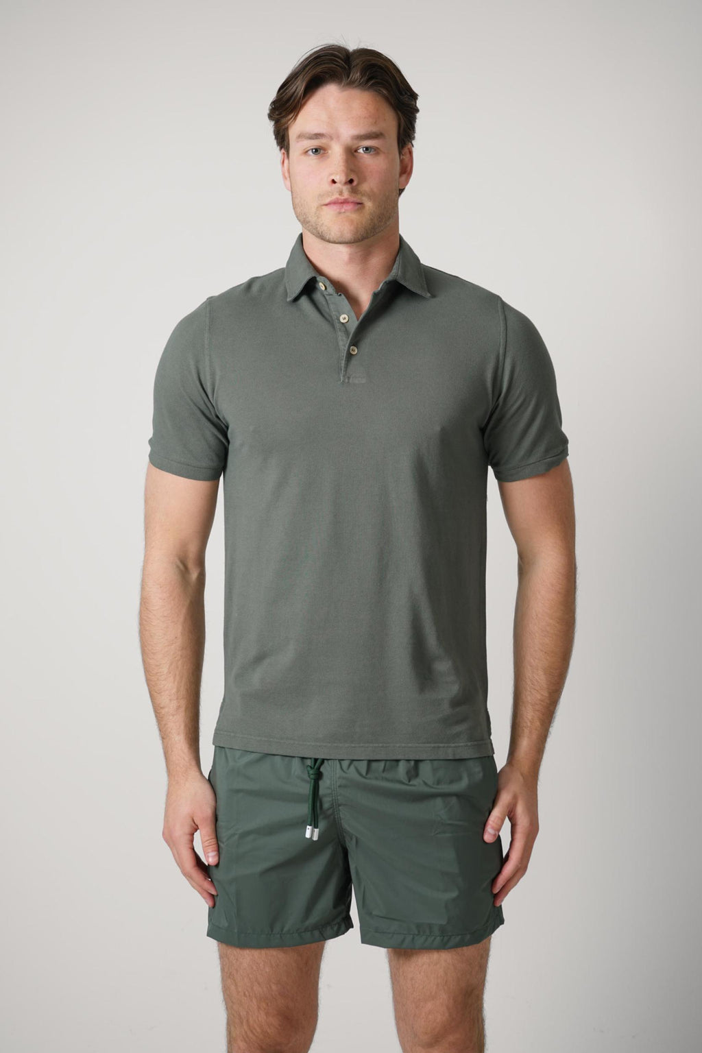 Fedeli North Piquet Polo Army Green