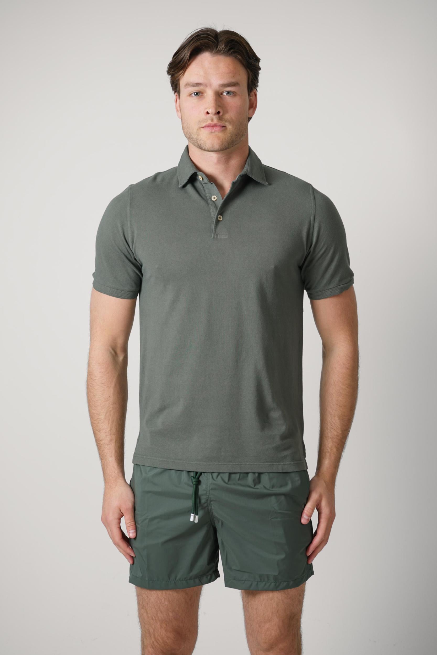 Fedeli North Piquet Polo Army Green