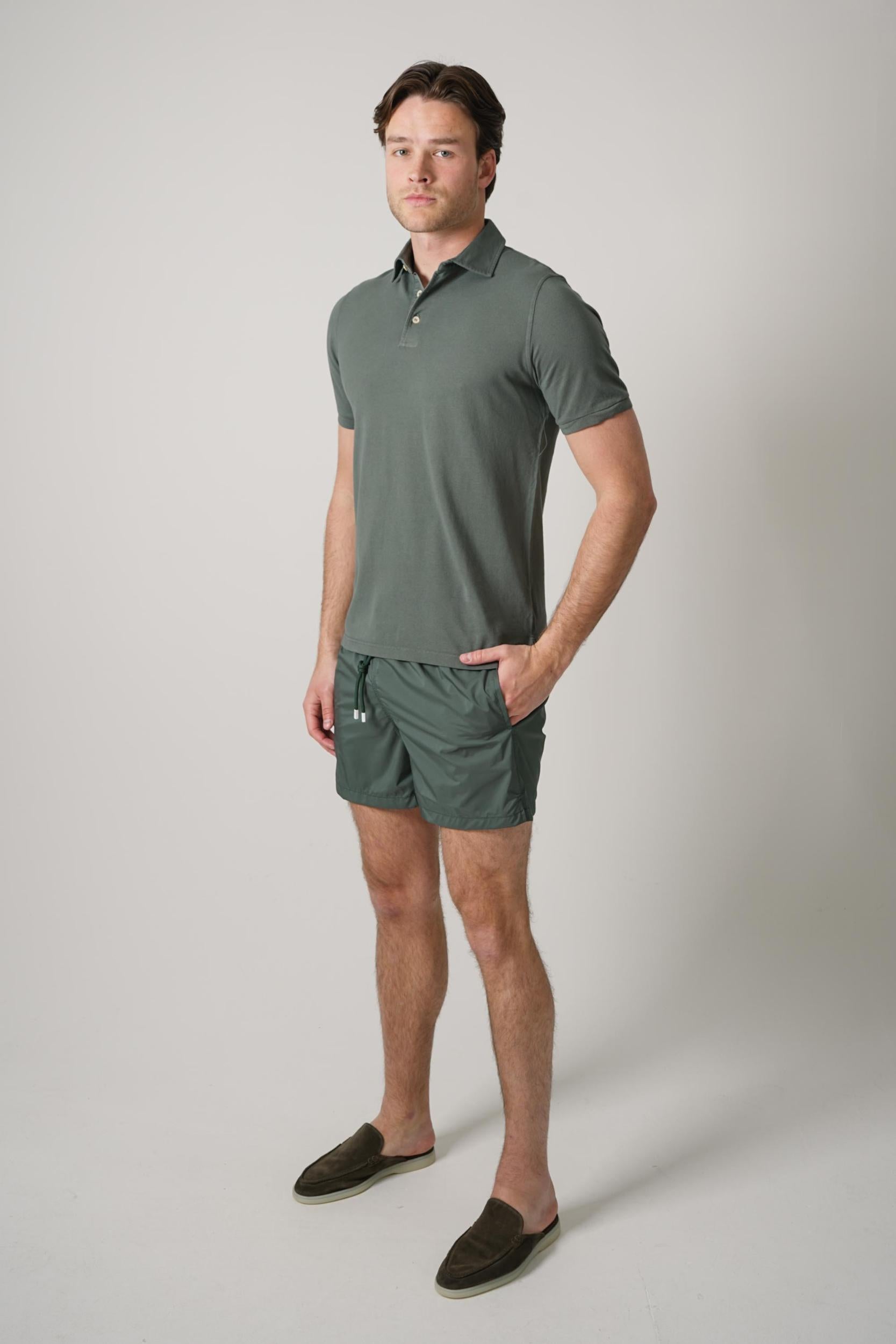 Fedeli North Piquet Polo Army Green