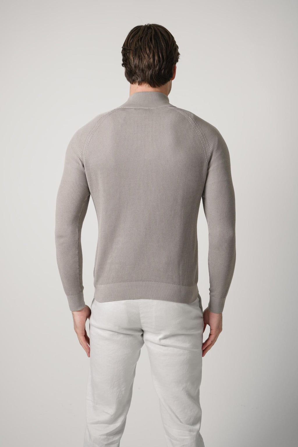 Fedeli Paul Giza Quarter Zip Grey
