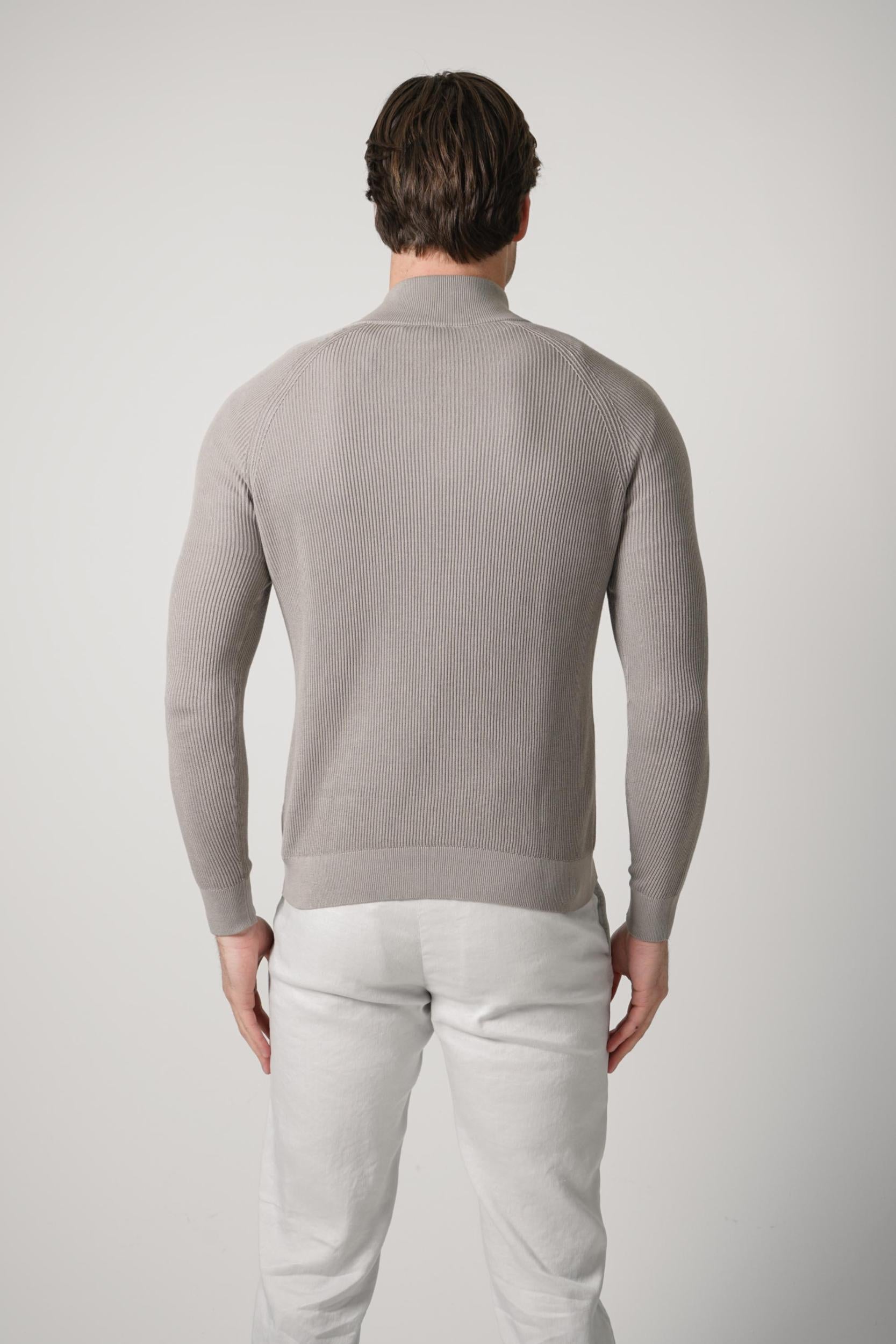 Fedeli Paul Giza Quarter Zip Grey