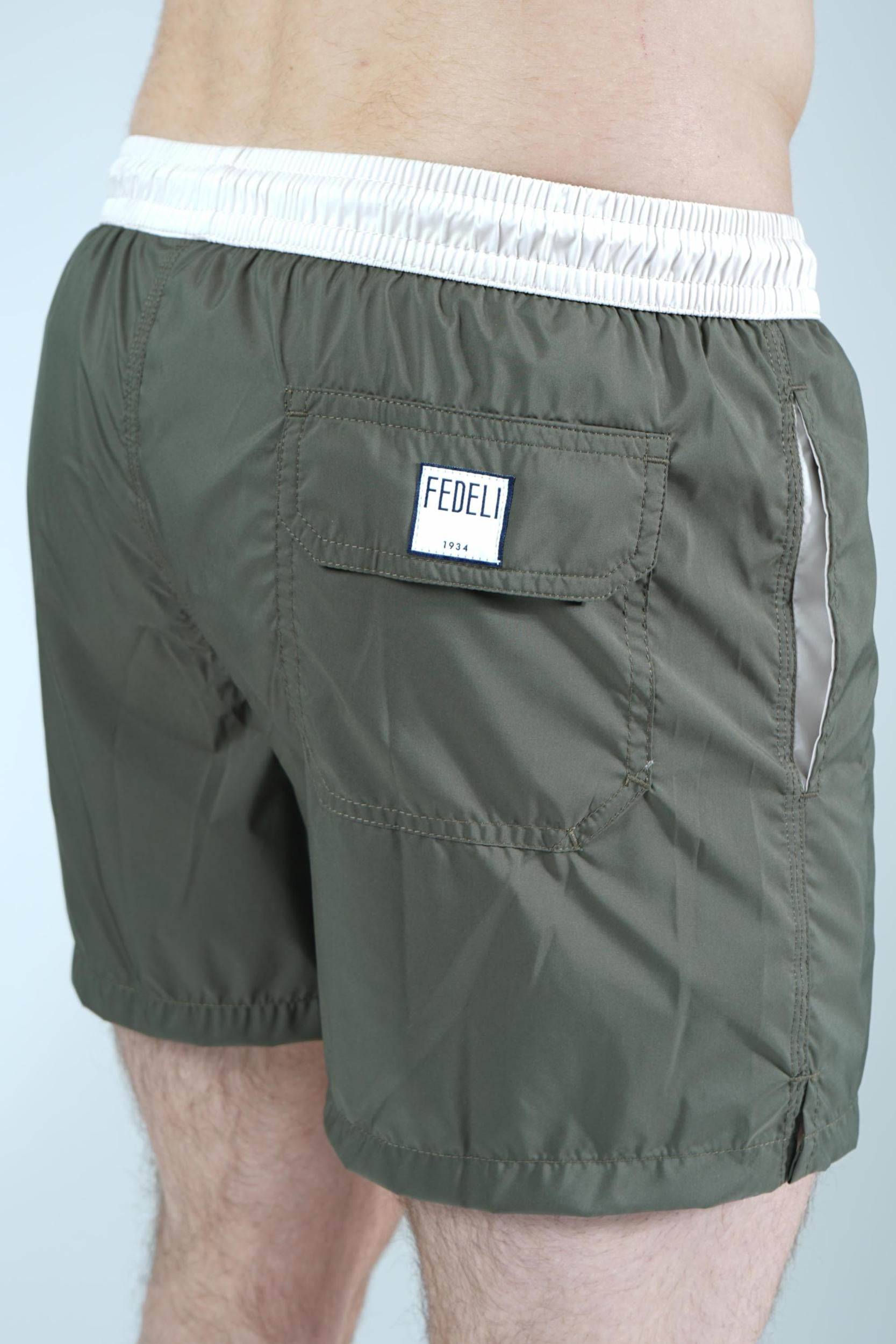 Fedeli Swimming Shorts Army Green
