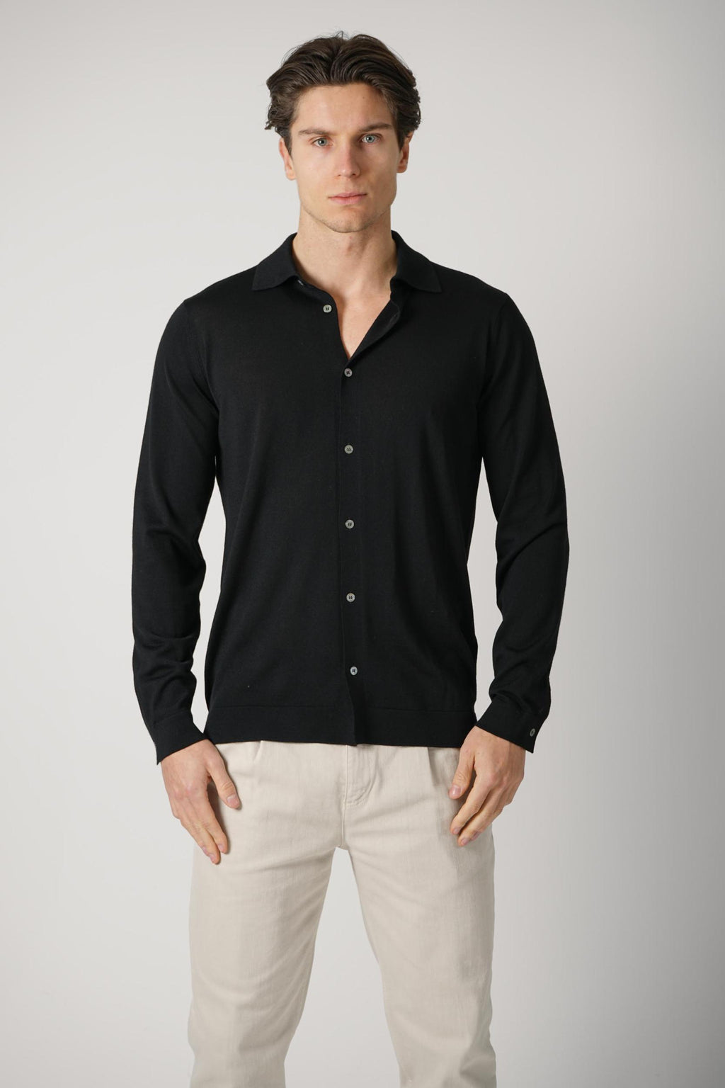 Filippo De Laurentiis Buttoned Shirt Black