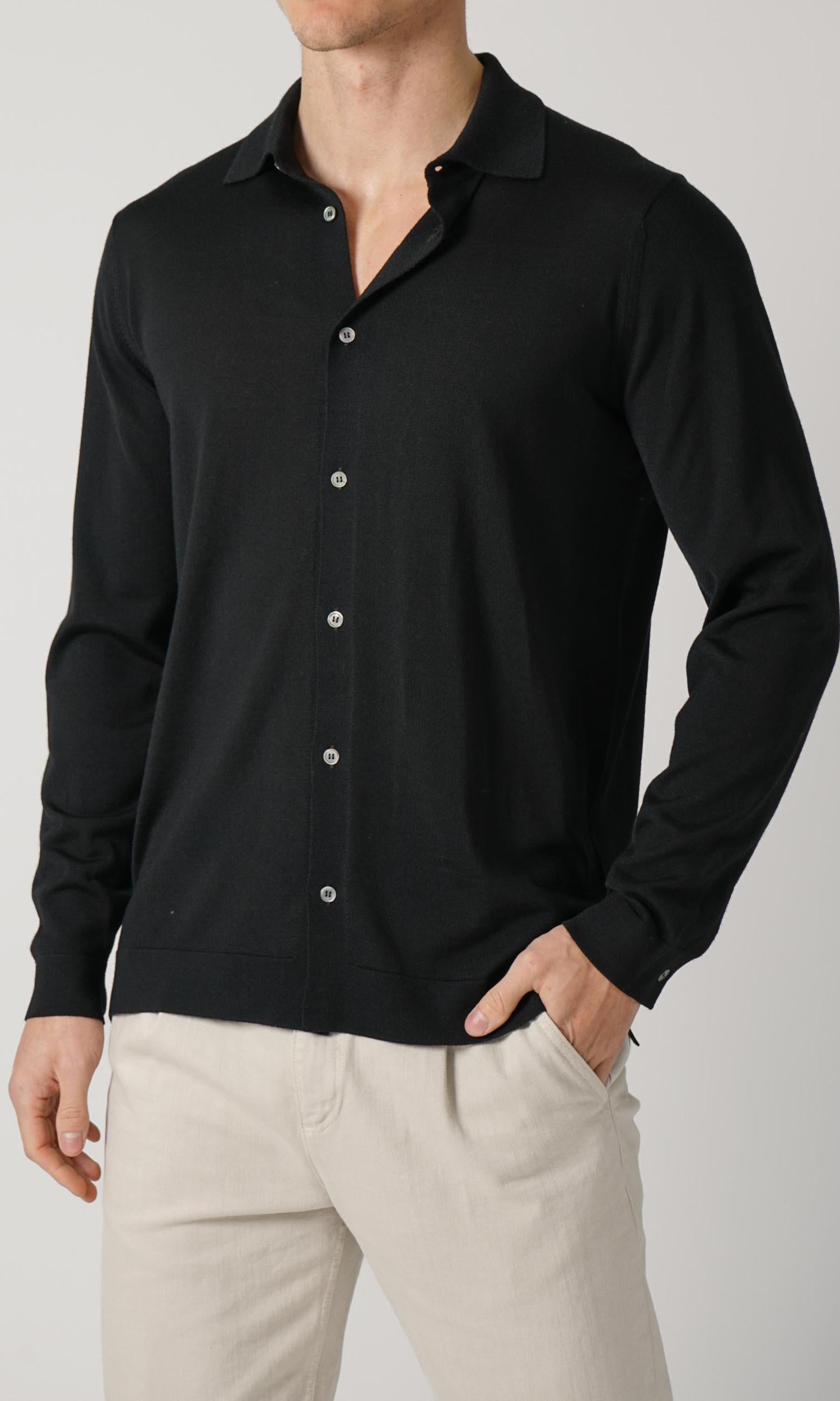 Filippo De Laurentiis Buttoned Shirt Black