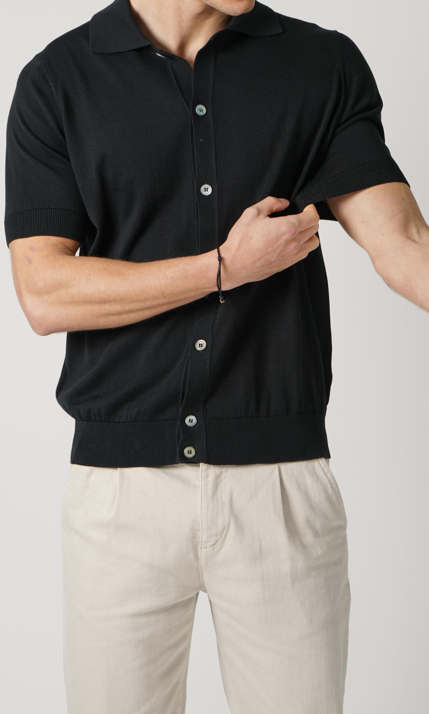 Filippo De Laurentiis Buttoned Shirt Black