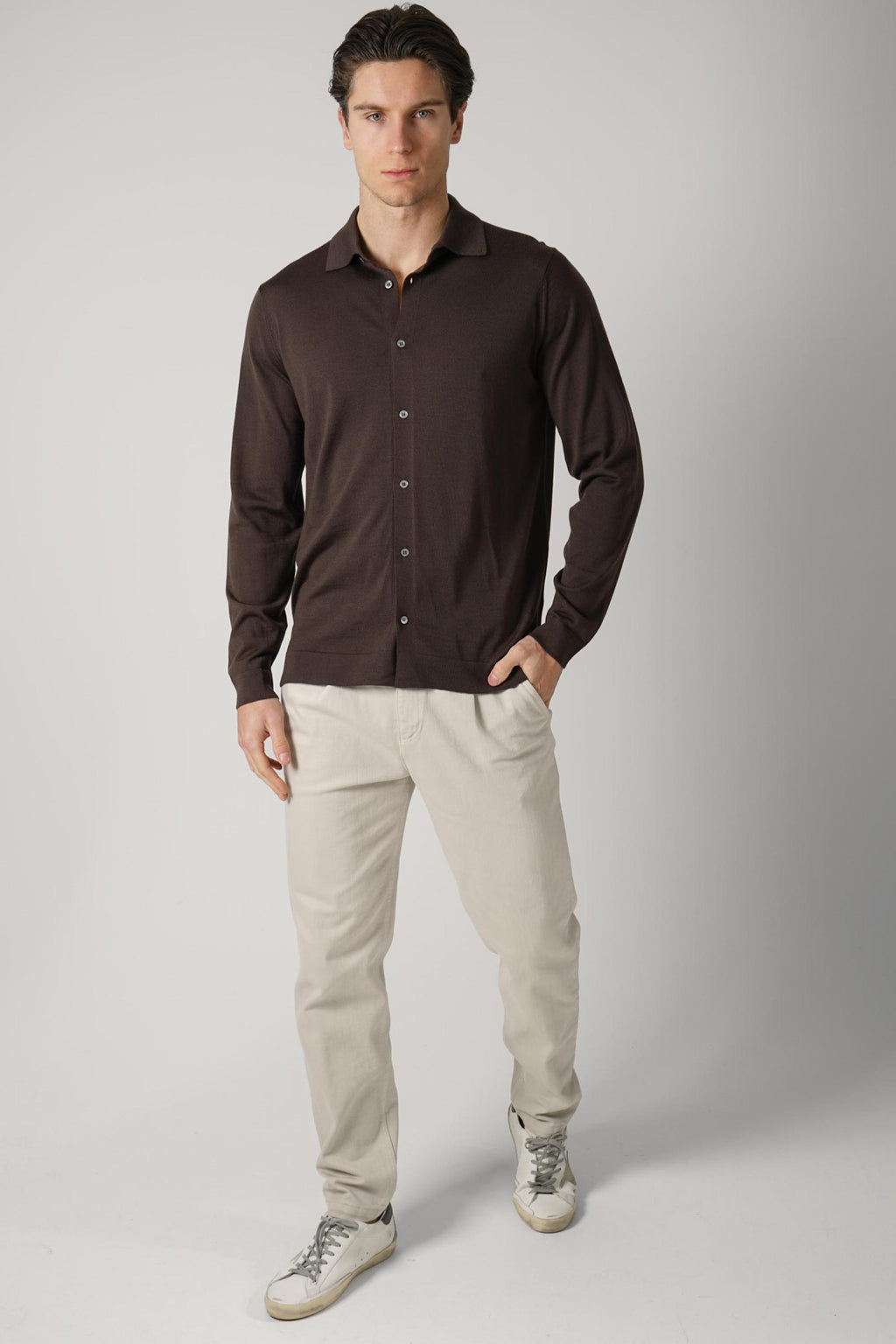 Filippo De Laurentiis Buttoned Shirt Brown