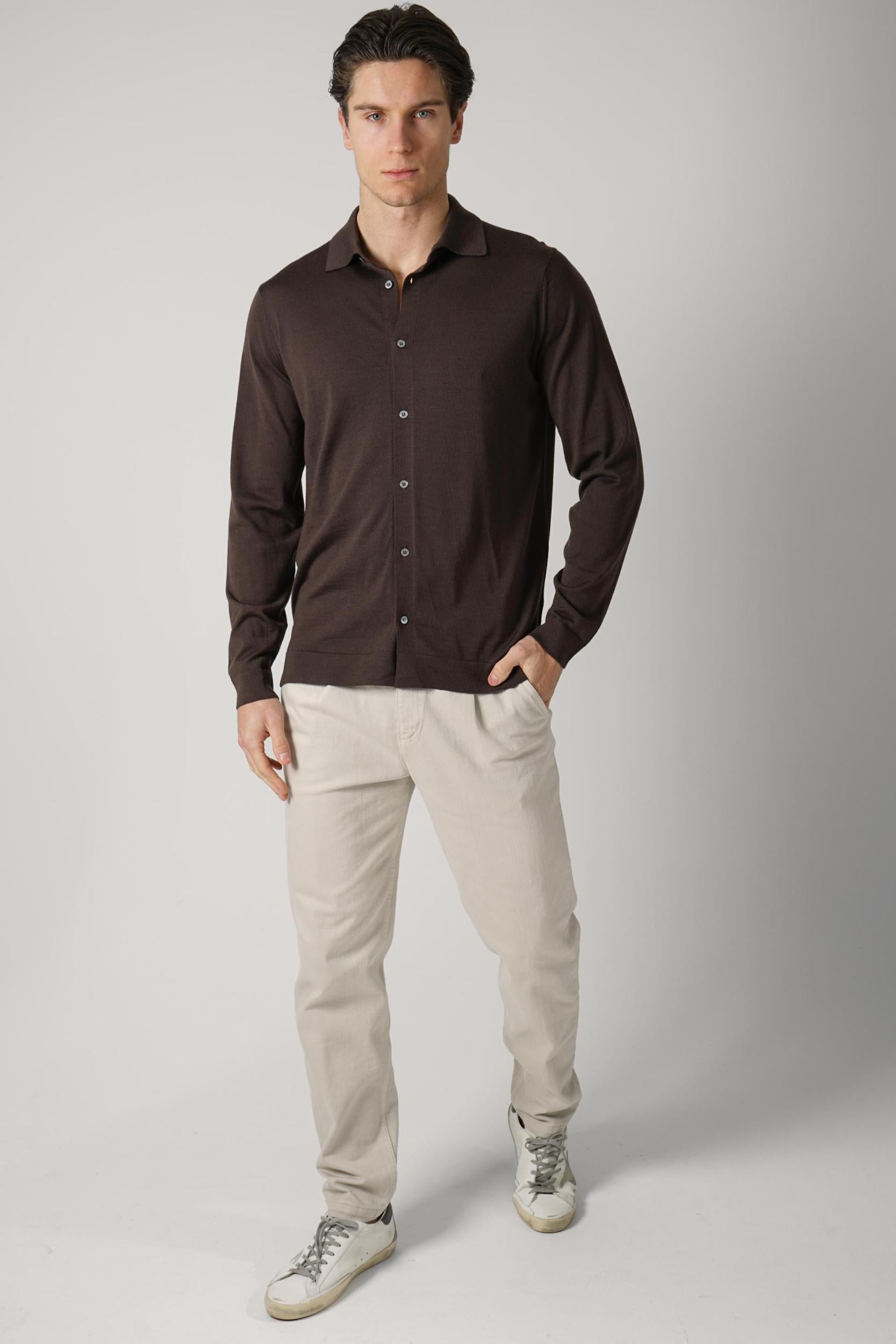 Filippo De Laurentiis Buttoned Shirt Brown