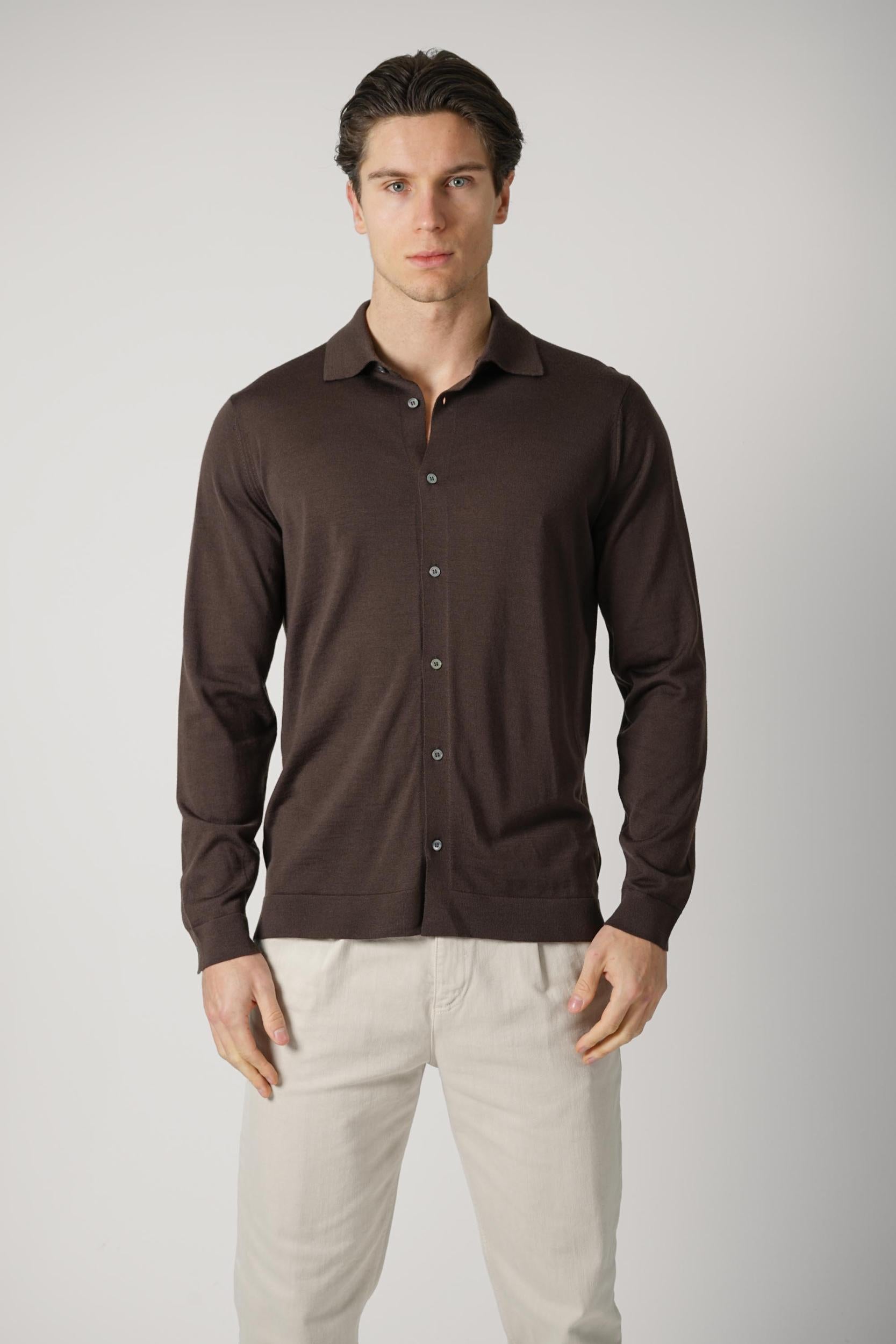 Filippo De Laurentiis Buttoned Shirt Brown