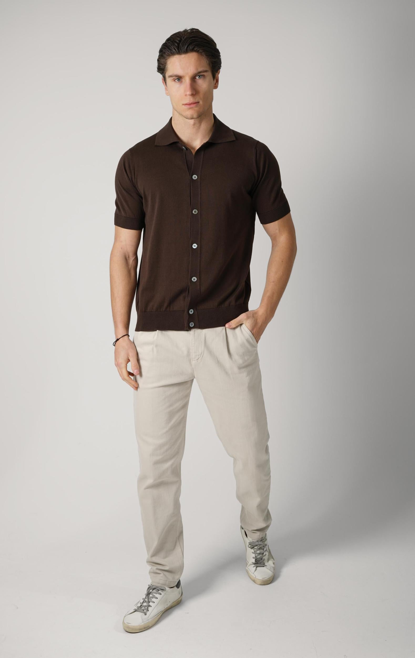 Filippo De Laurentiis Buttoned Shirt Brown