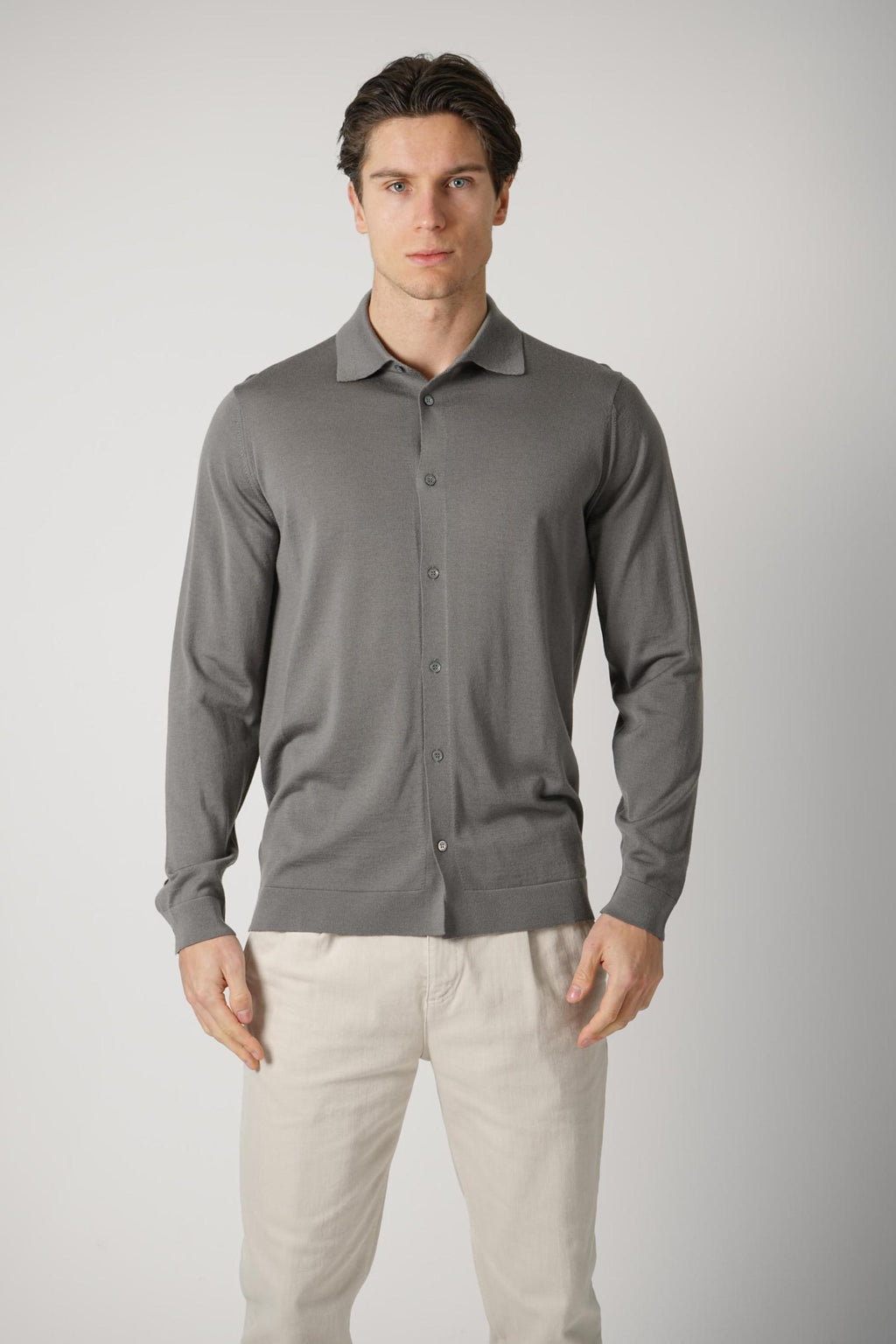 Filippo De Laurentiis Buttoned Shirt Grey