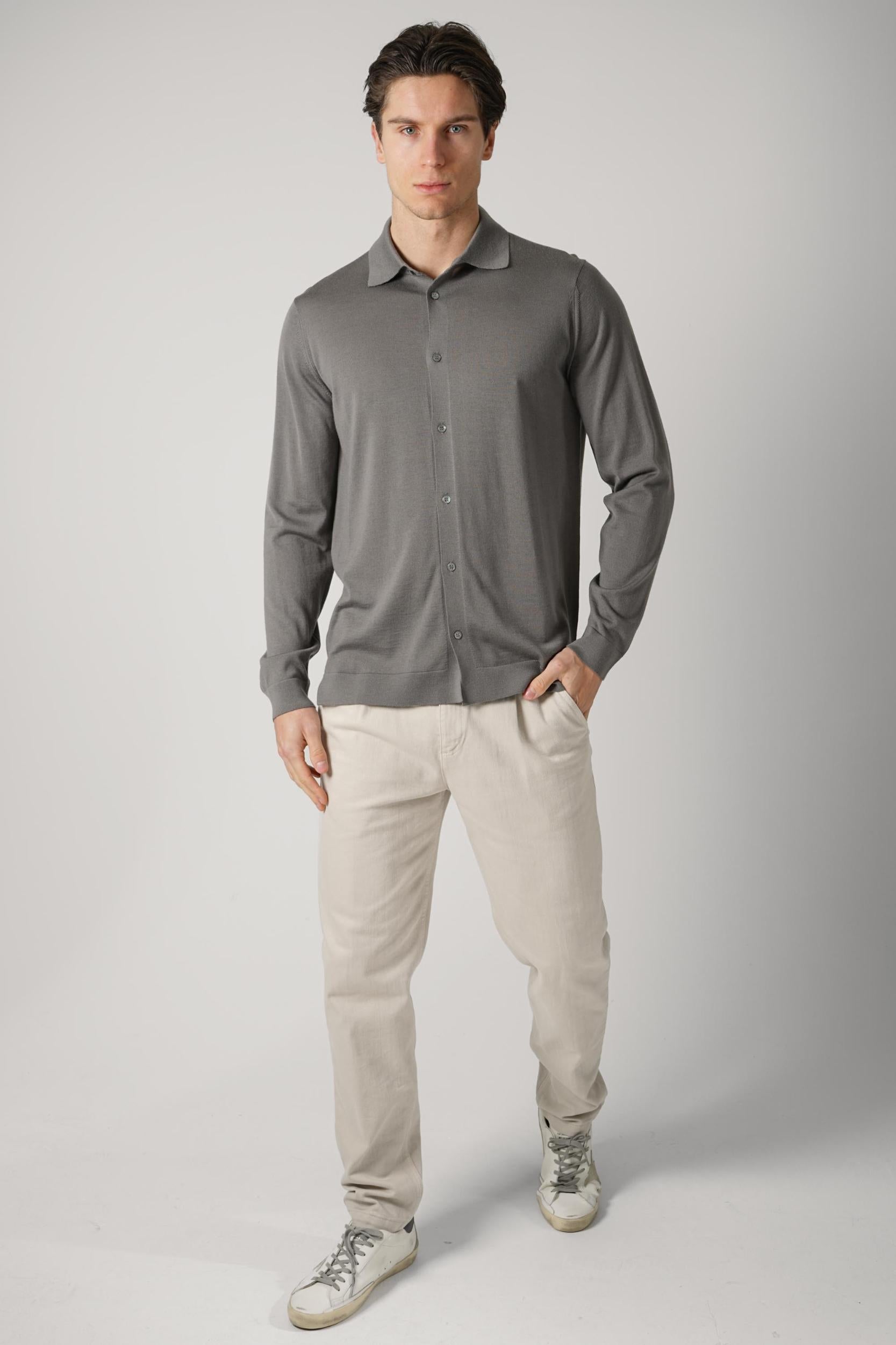 Filippo De Laurentiis Buttoned Shirt Grey