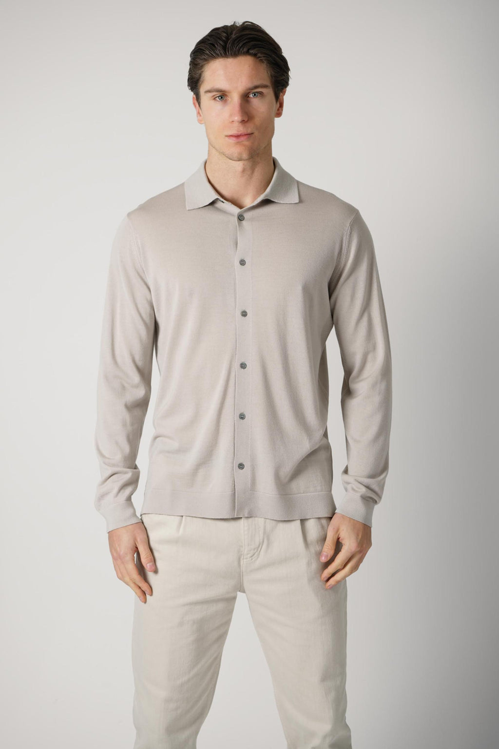 Filippo De Laurentiis Buttoned Shirt Light Grey