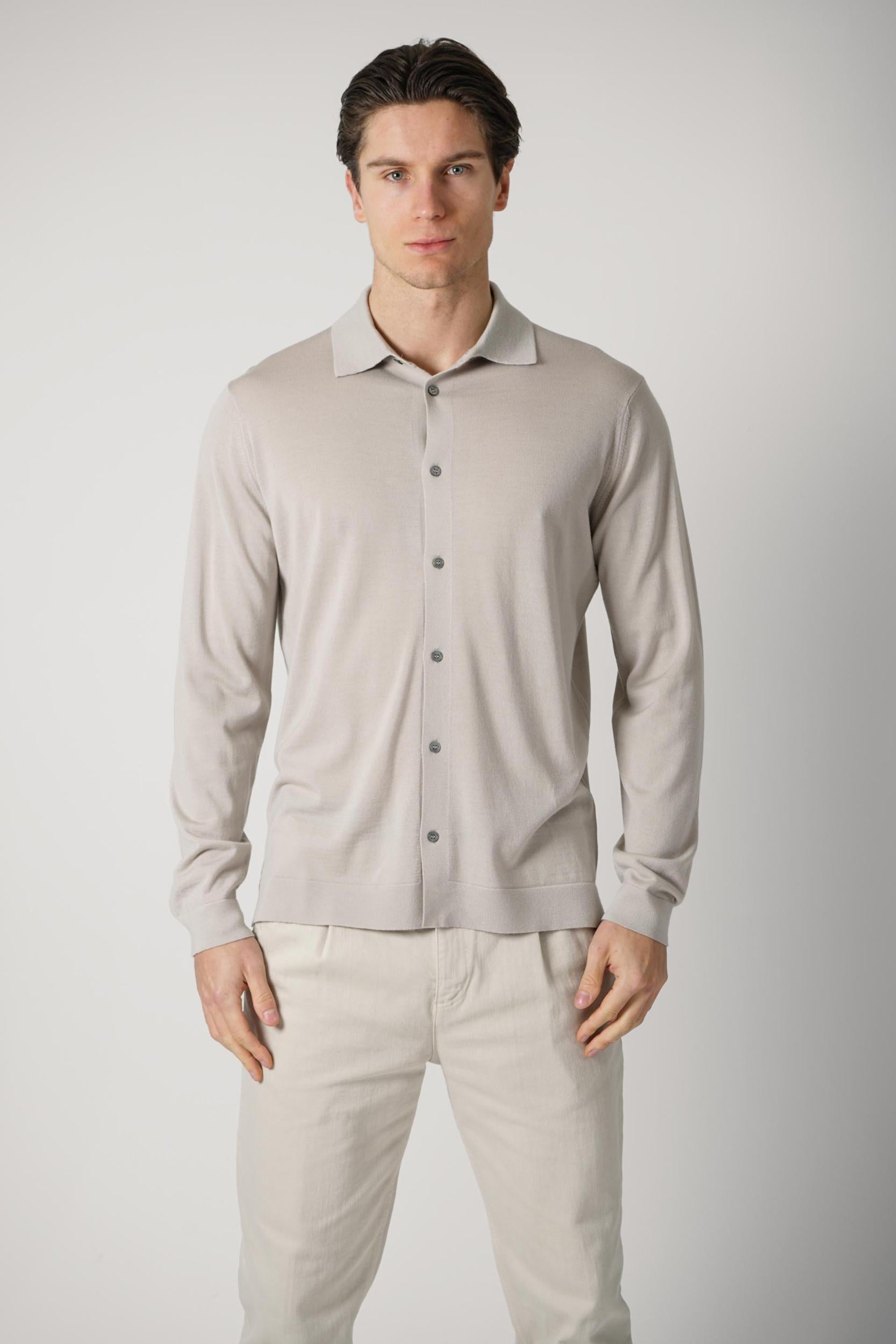 Filippo De Laurentiis Buttoned Shirt Light Grey