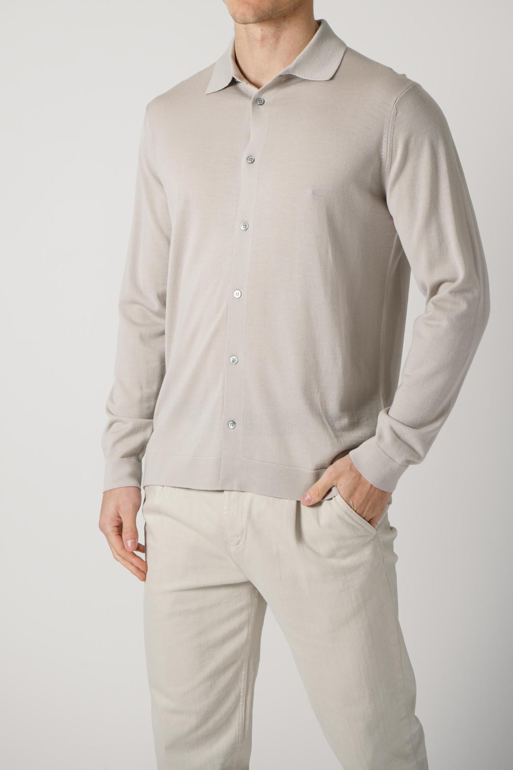 Filippo De Laurentiis Buttoned Shirt Light Grey