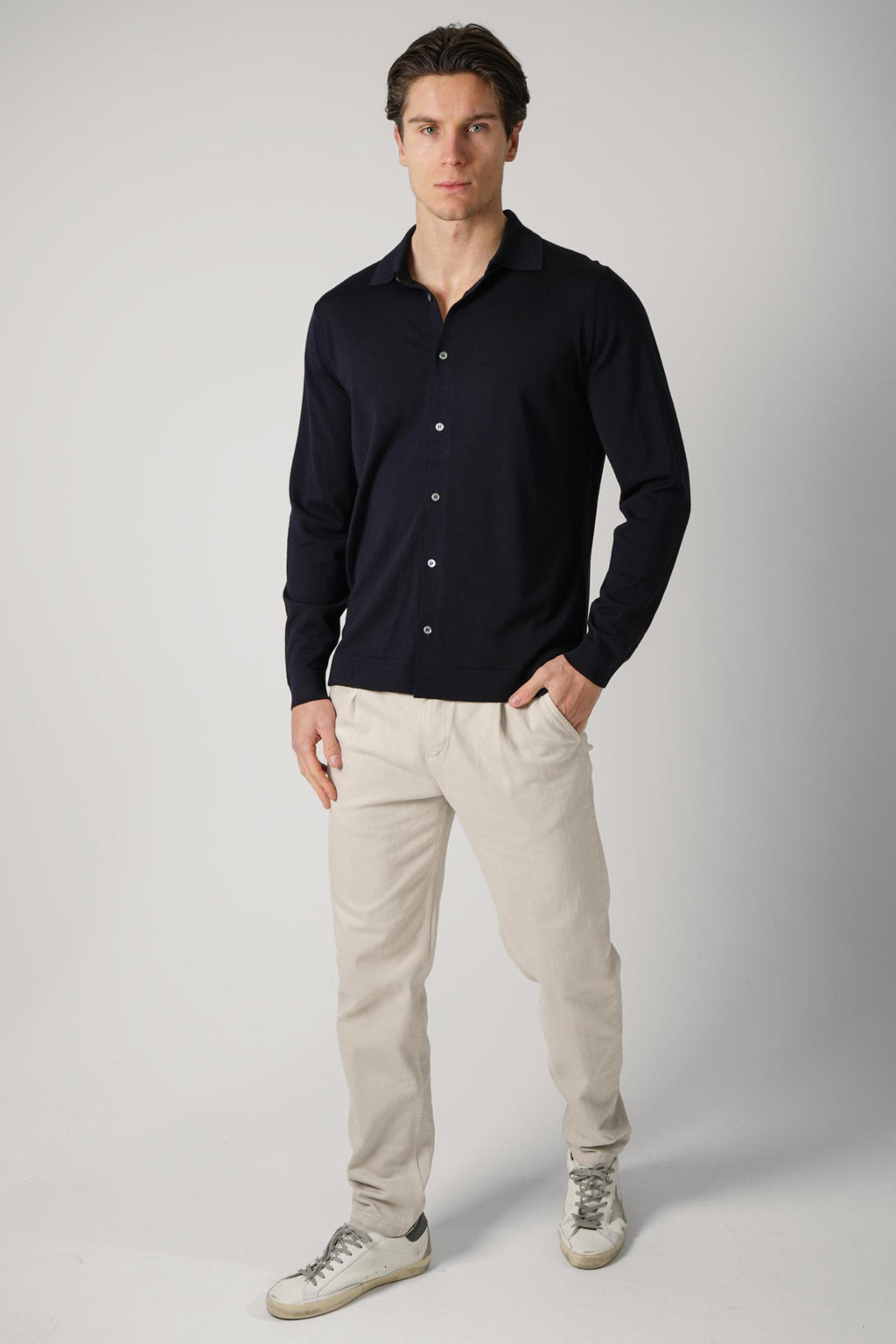Filippo De Laurentiis Buttoned Shirt Navy