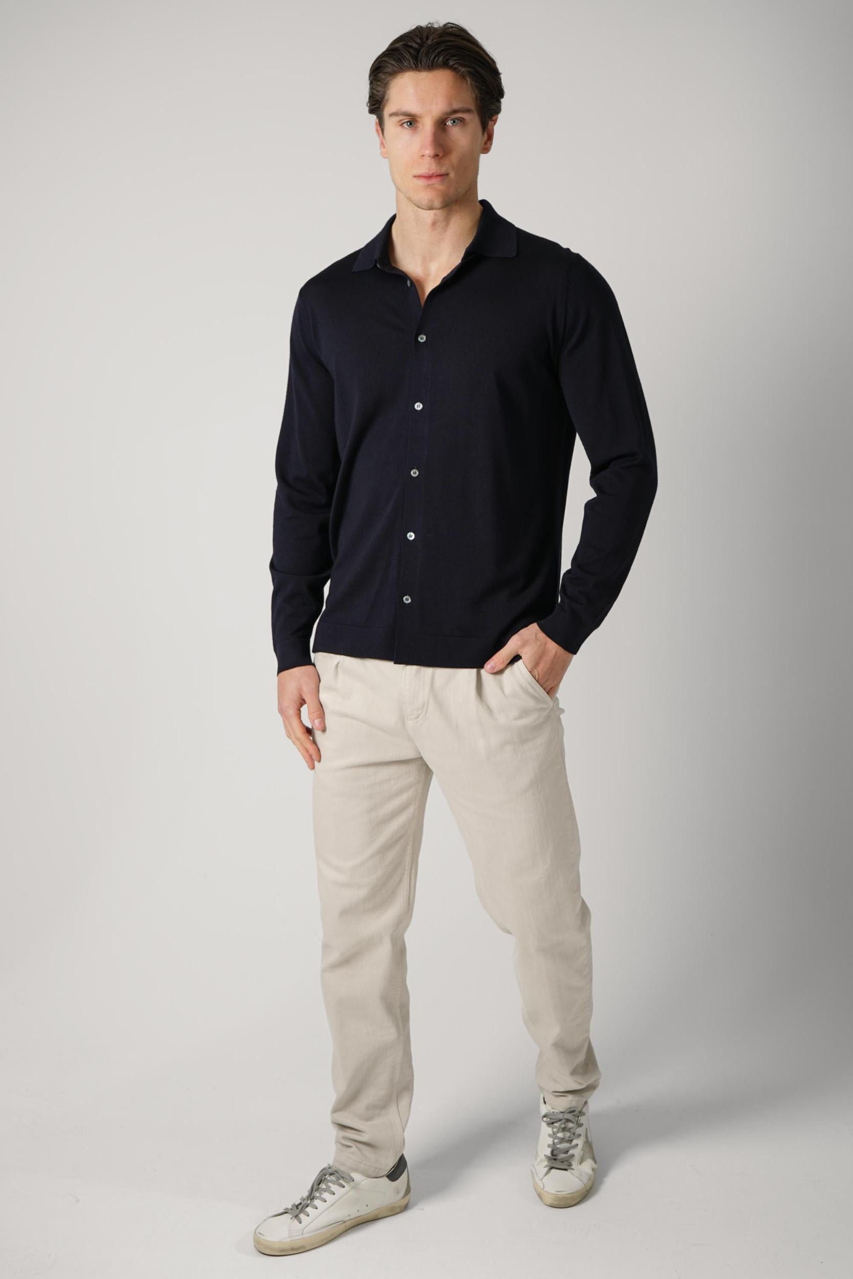 Filippo De Laurentiis Buttoned Shirt Navy