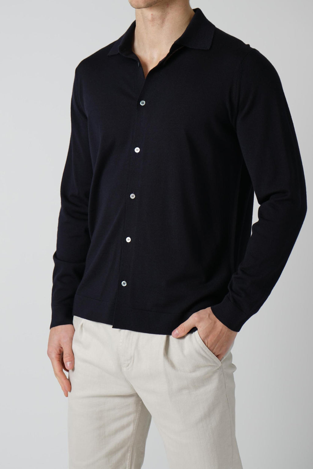 Filippo De Laurentiis Buttoned Shirt Navy