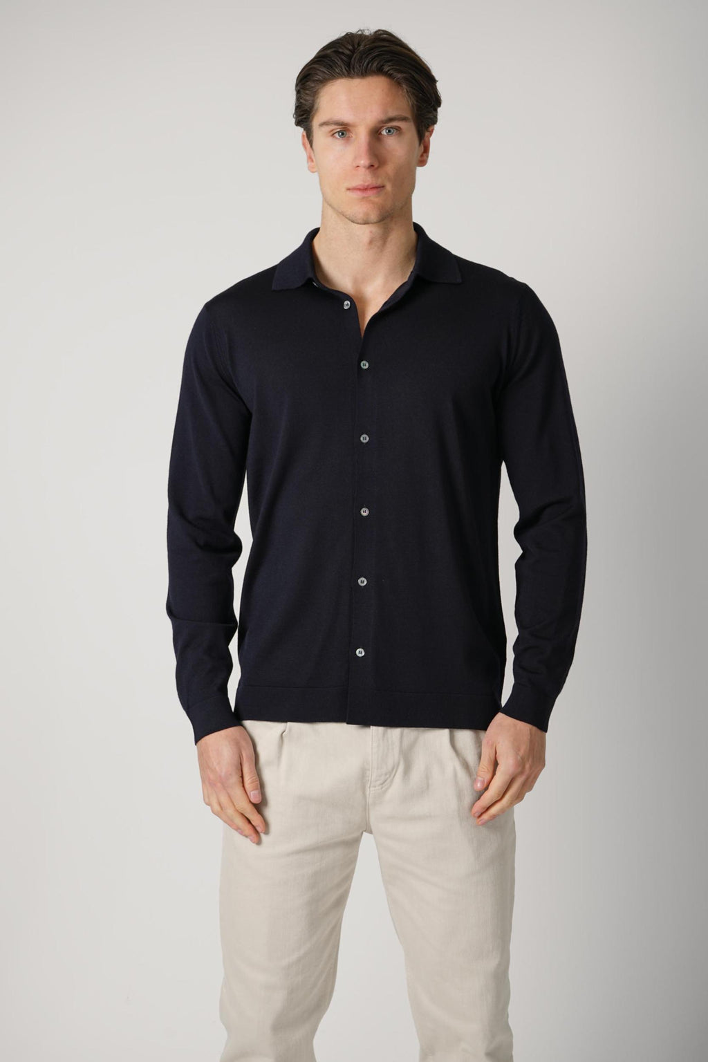 Filippo De Laurentiis Buttoned Shirt Navy