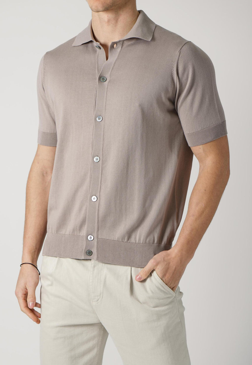 Filippo De Laurentiis Buttoned Shirt Taupe
