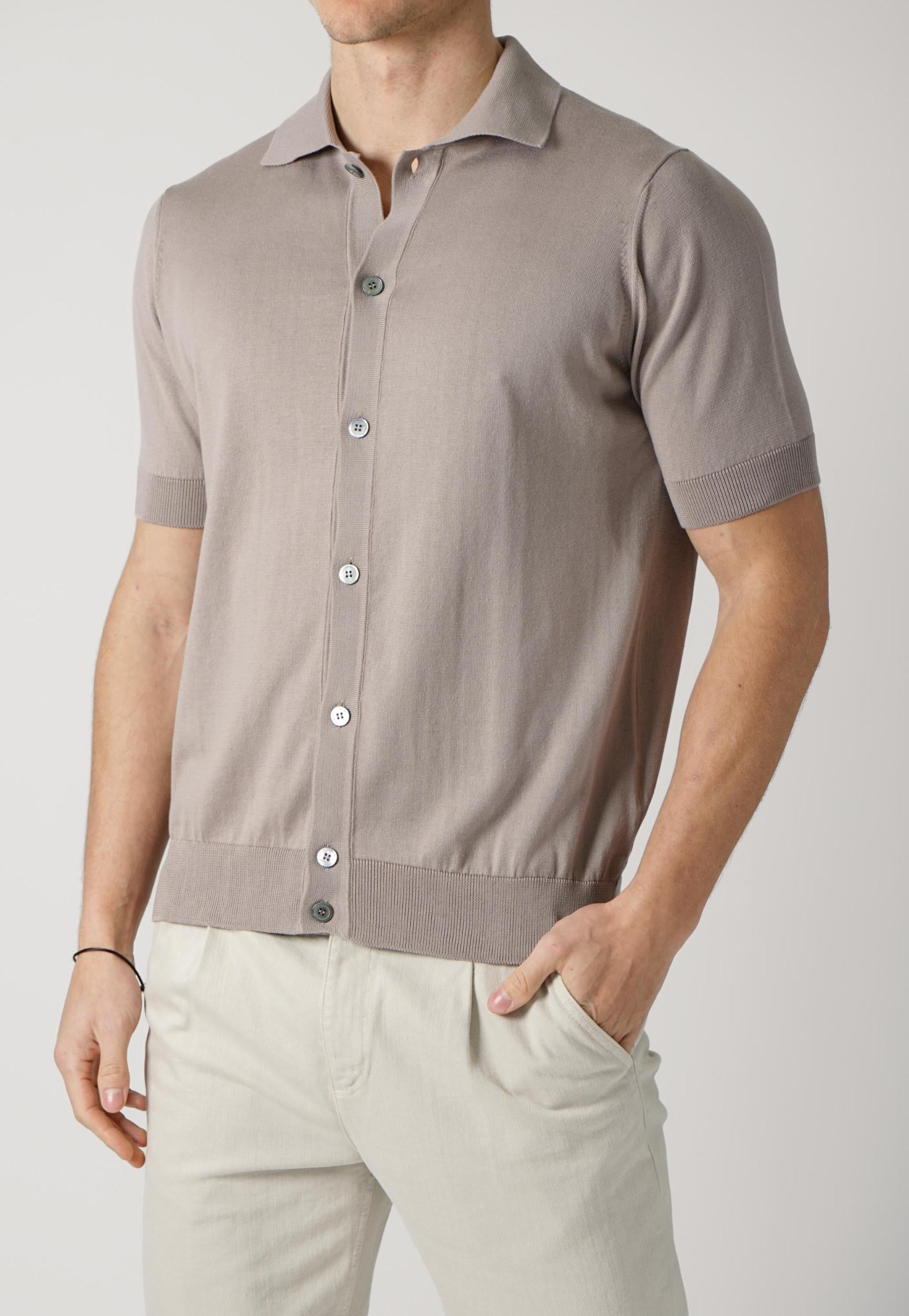 Filippo De Laurentiis Buttoned Shirt Taupe