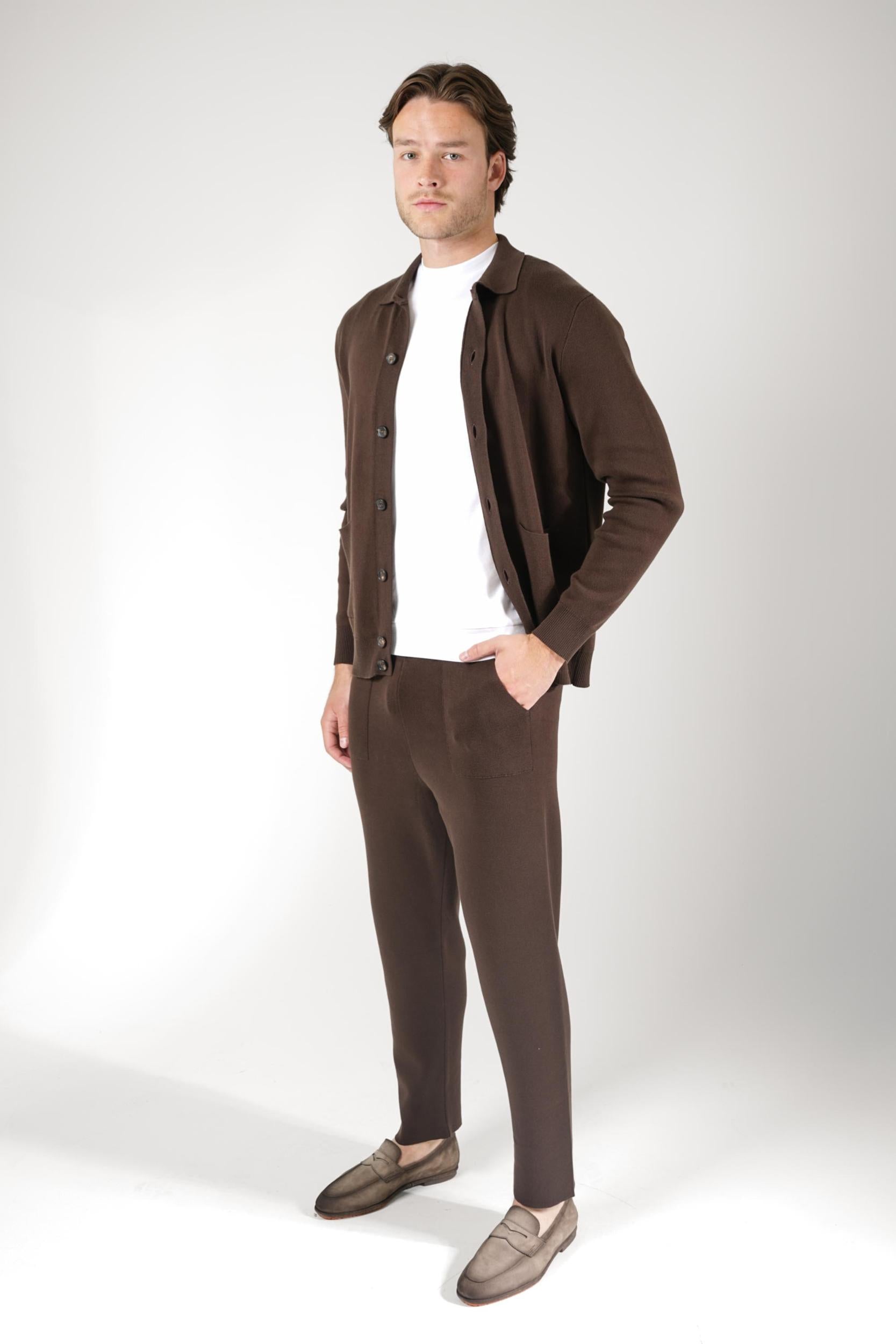 Filippo De Laurentiis Camicia Cardigan Cacao