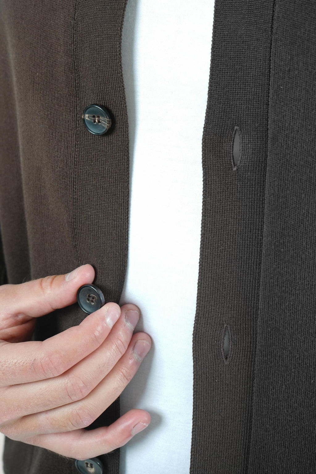 Filippo De Laurentiis Camicia Cardigan Cacao