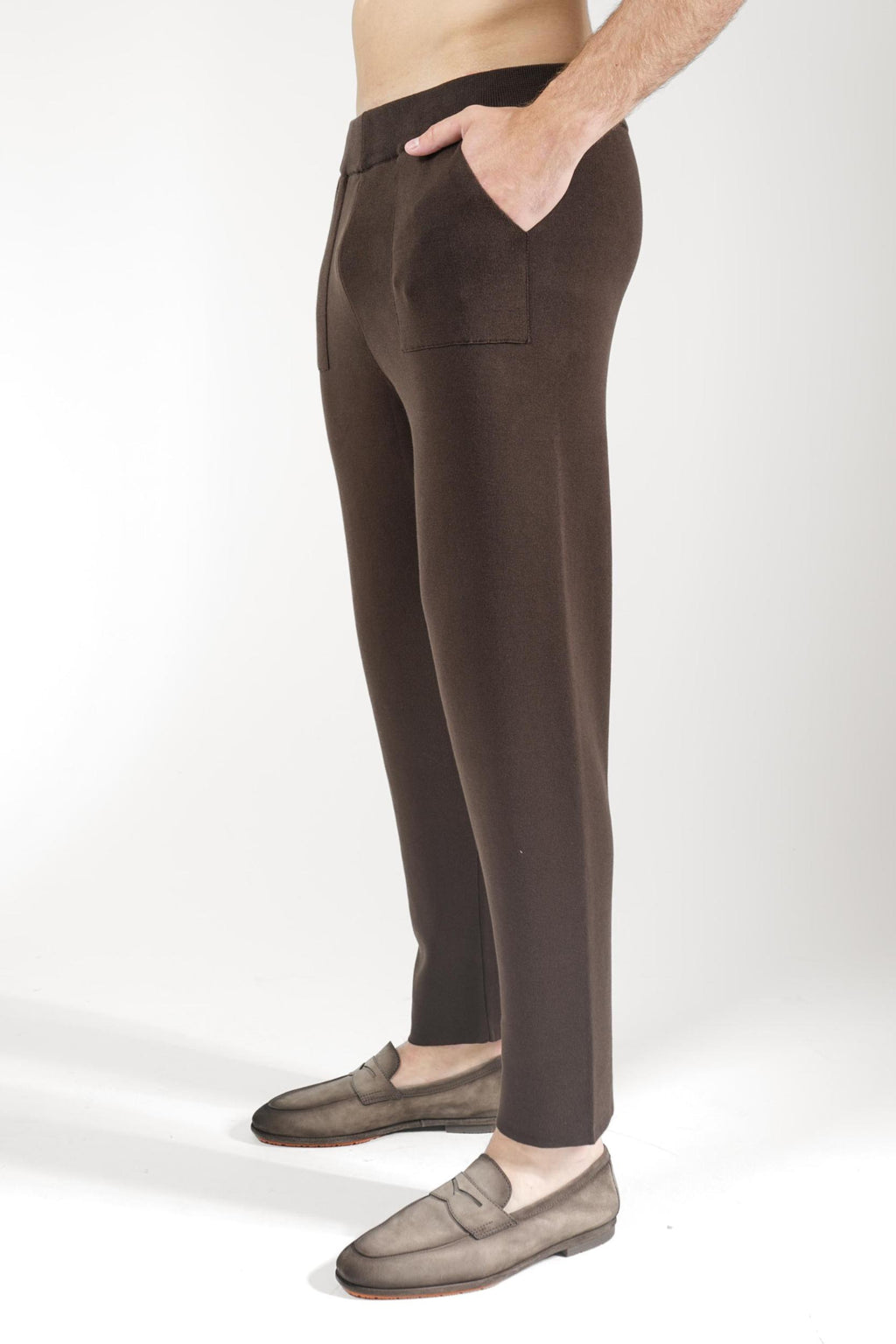 Filippo De Laurentiis Cotton Pantalon Cacao