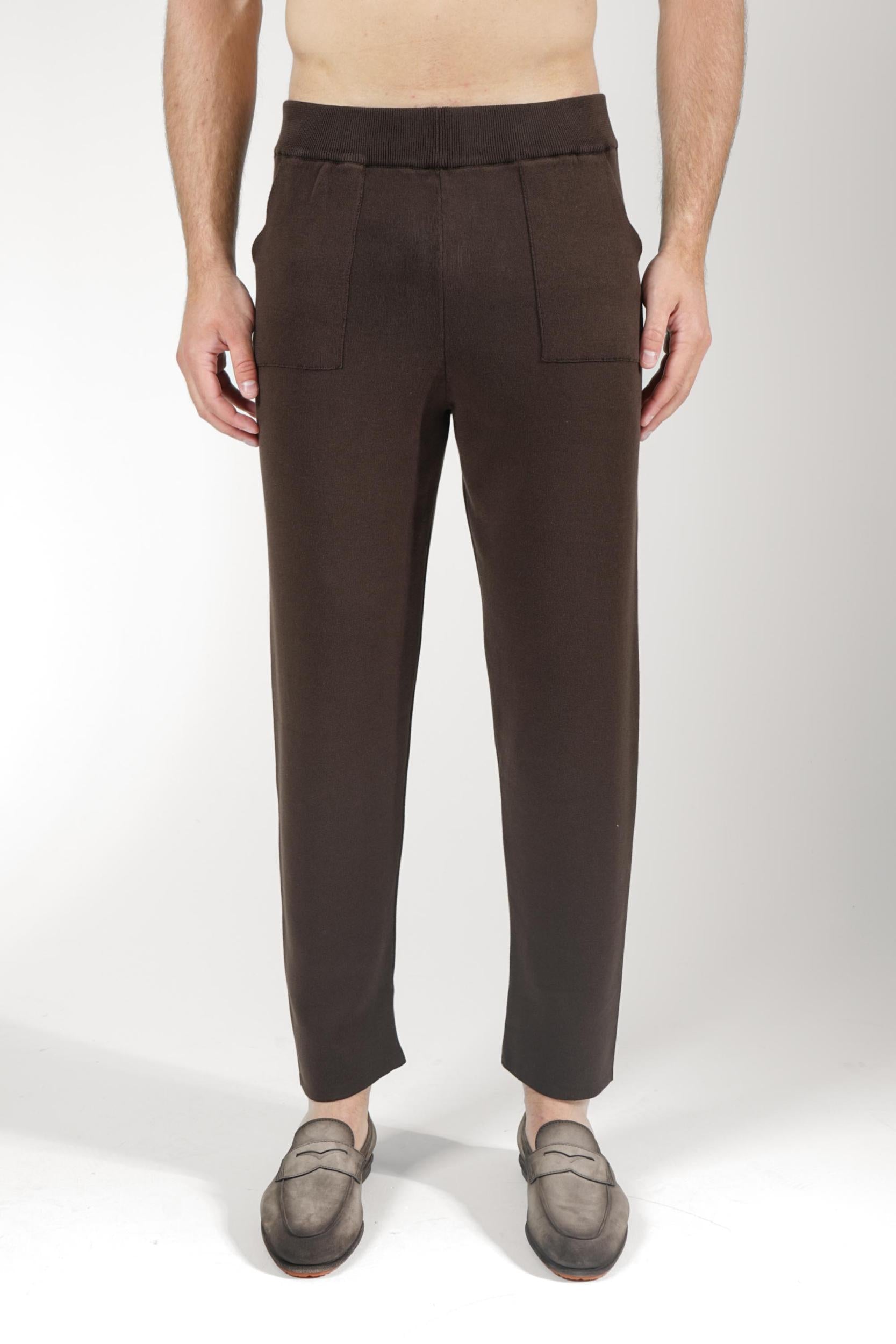 Filippo De Laurentiis Cotton Pantalon Cacao