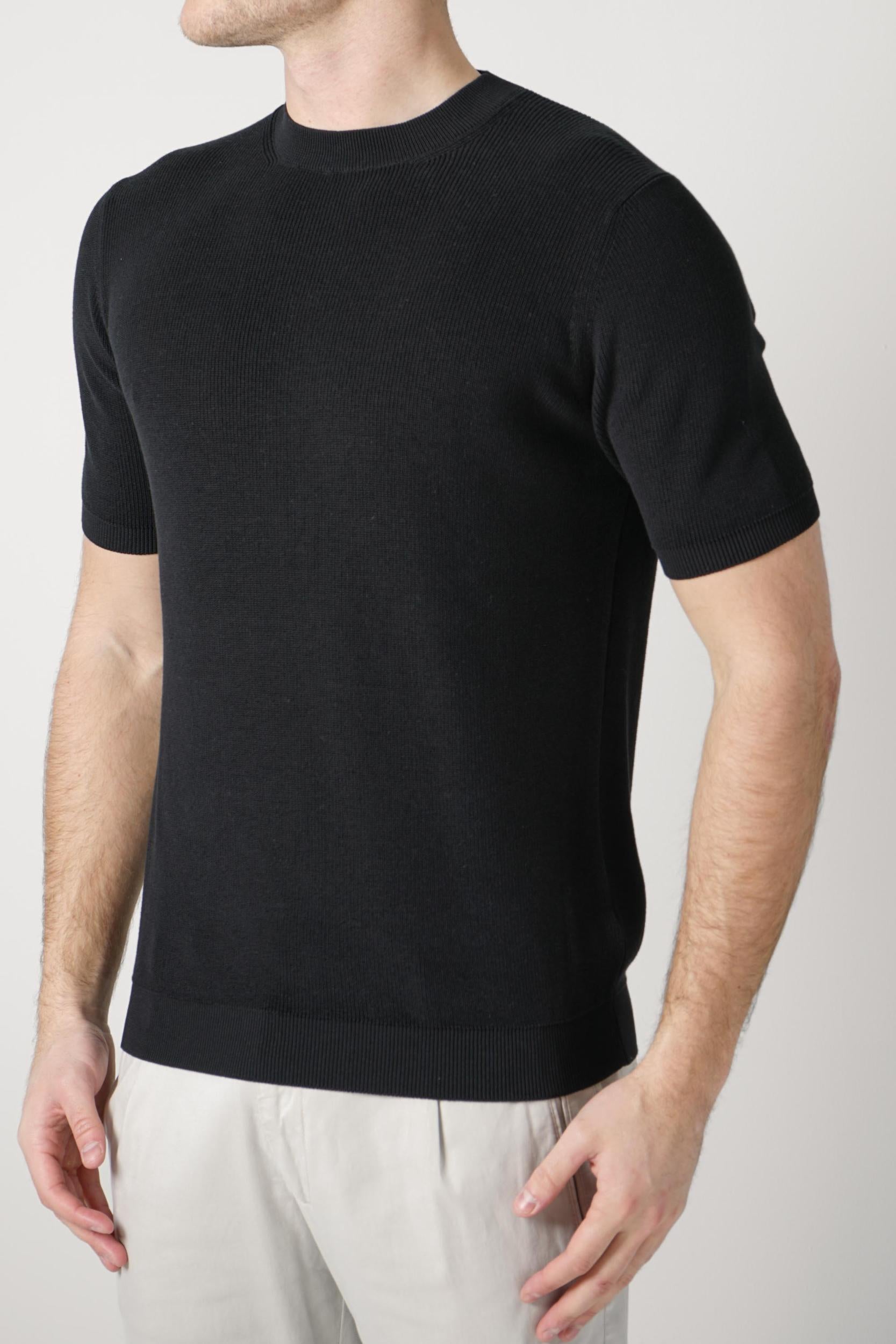Filippo De Laurentiis Knitted T-Shirt Nero