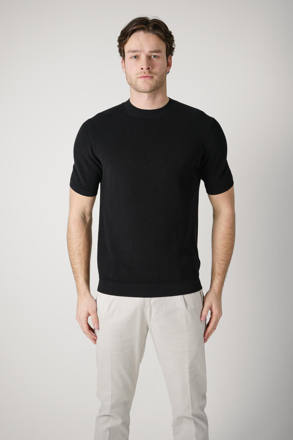 Filippo De Laurentiis Knitted T-Shirt Nero