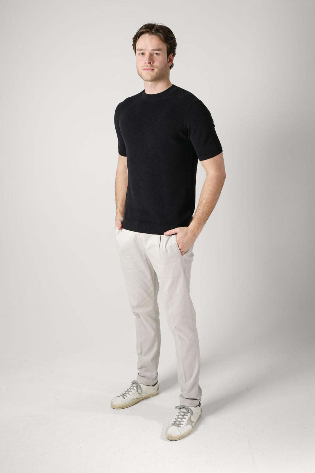 Filippo De Laurentiis Knitted T-Shirt Nero