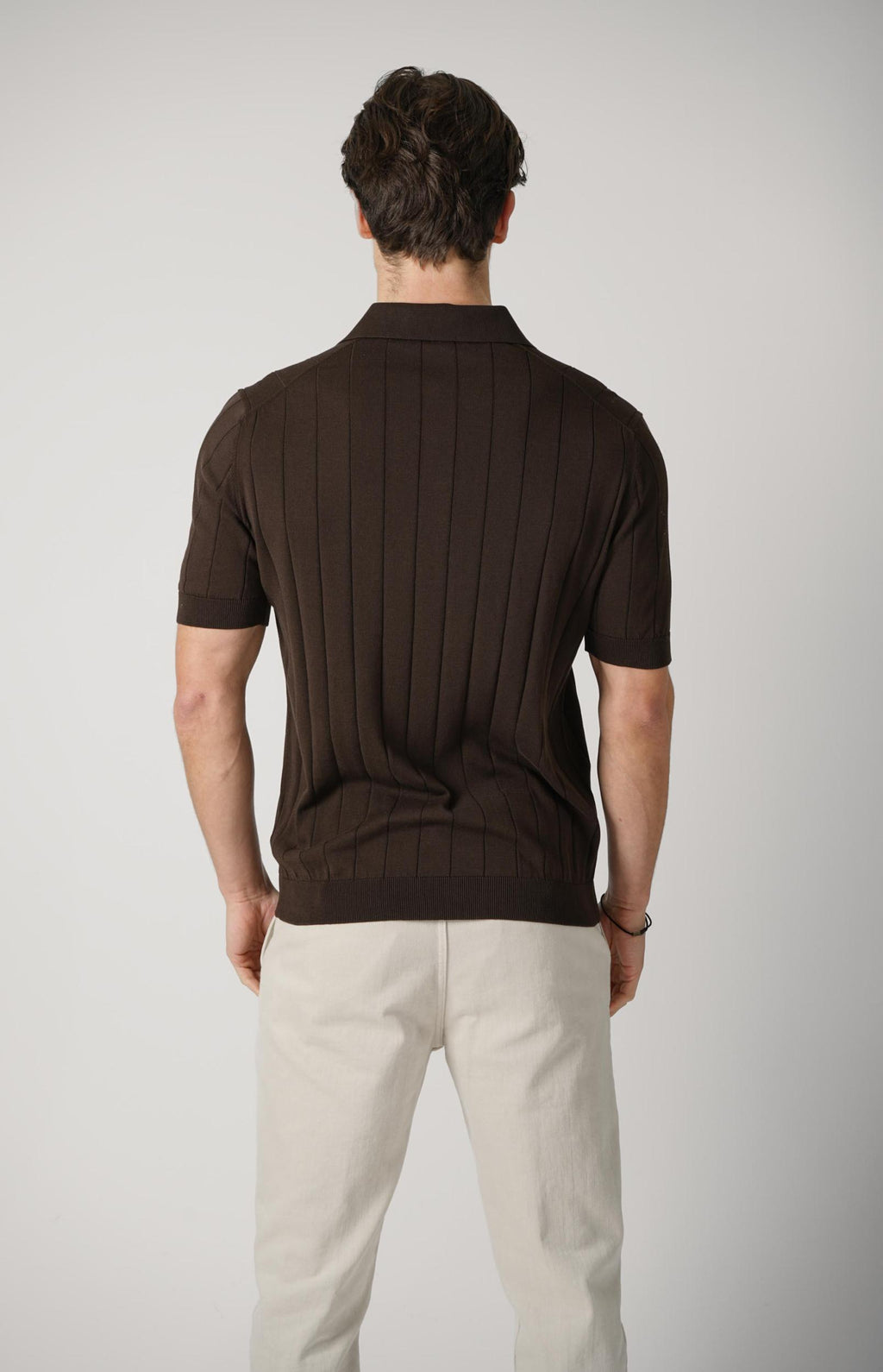 Filippo De Laurentiis Ribbed Polo Shirt