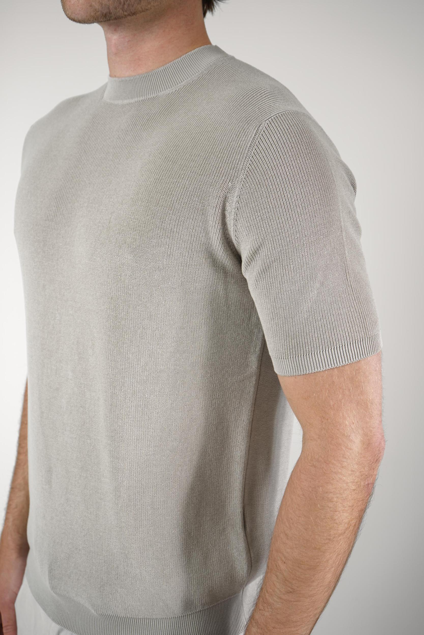 Filippo De Laurentiis Ribbed T-Shirt Nebbia