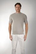 Filippo De Laurentiis Ribbed T-Shirt Nebbia