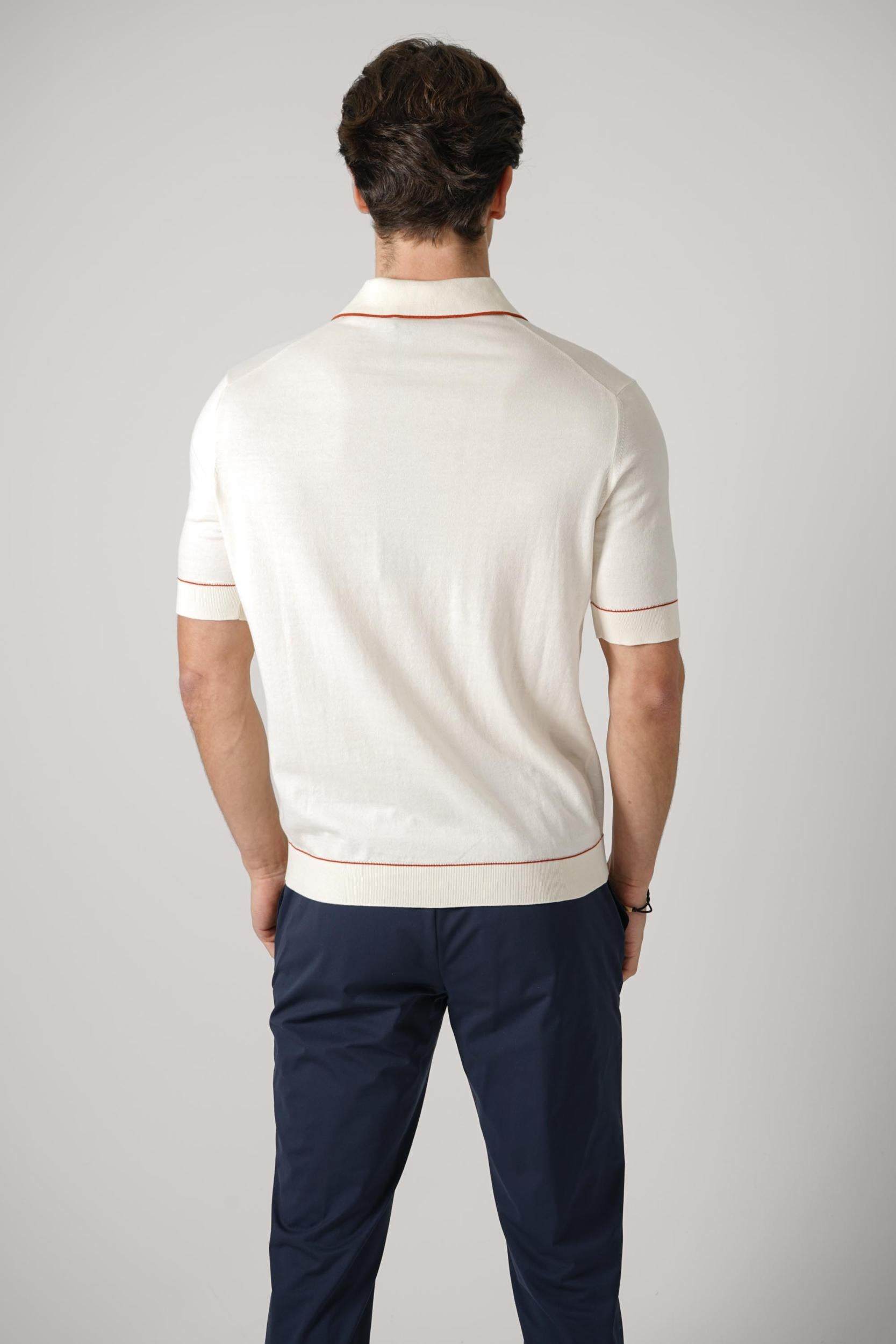 Filippo De Laurentiis Short Sleeve Cardigan Latte