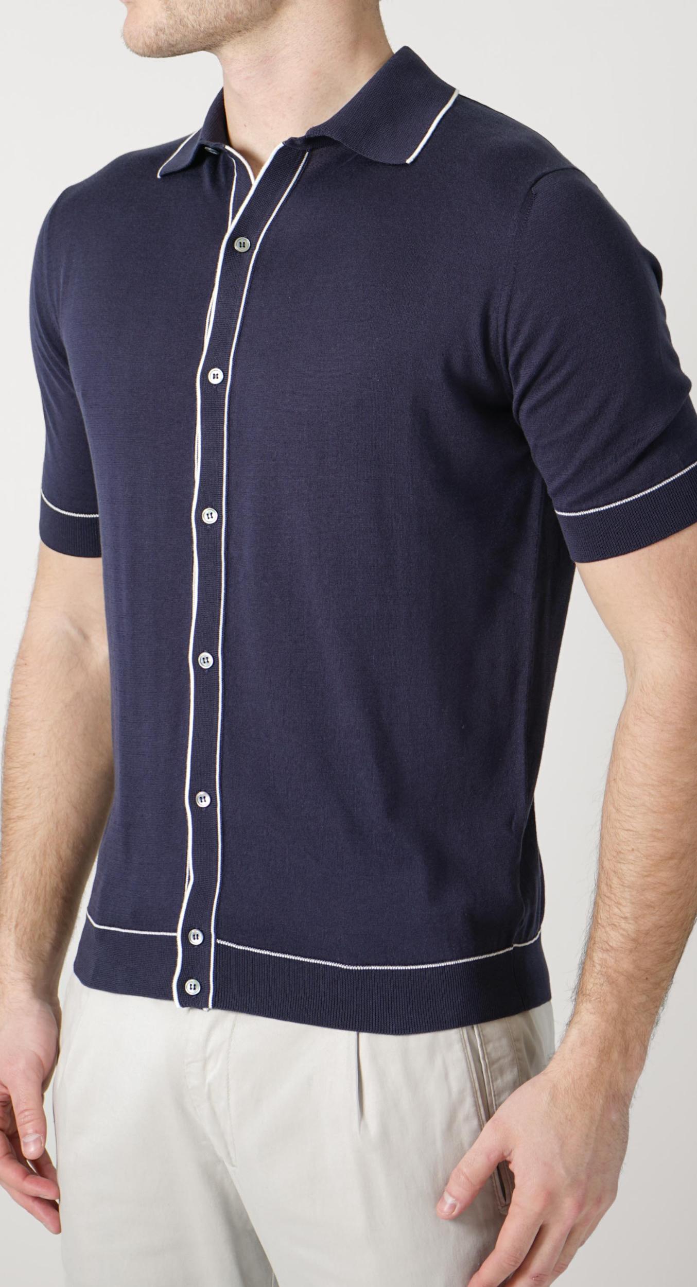 Filippo De Laurentiis Sublime Cotton Buttoned Polo T-Shirt