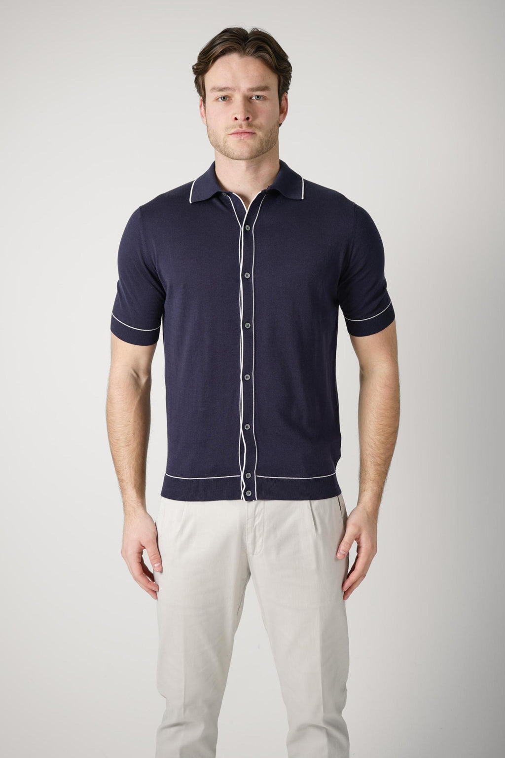 Filippo De Laurentiis Sublime Cotton Buttoned Polo T-Shirt