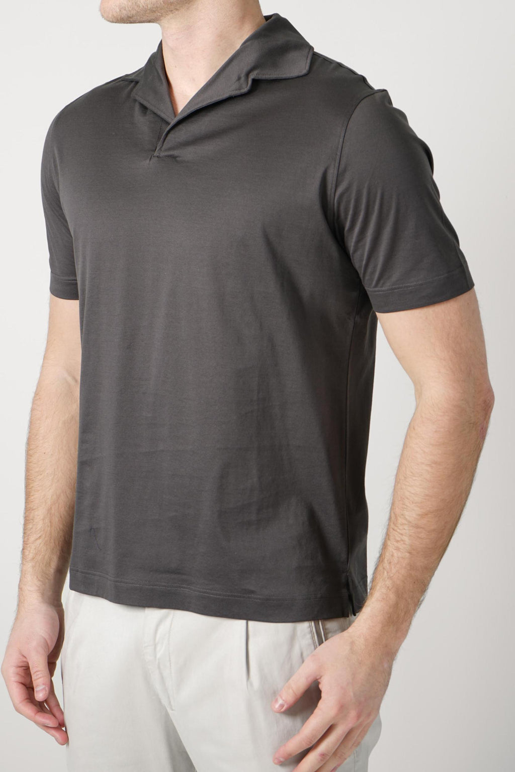 Filippo De Laurentiis Supima Luce Jerlux Polo T-Shirt Moro