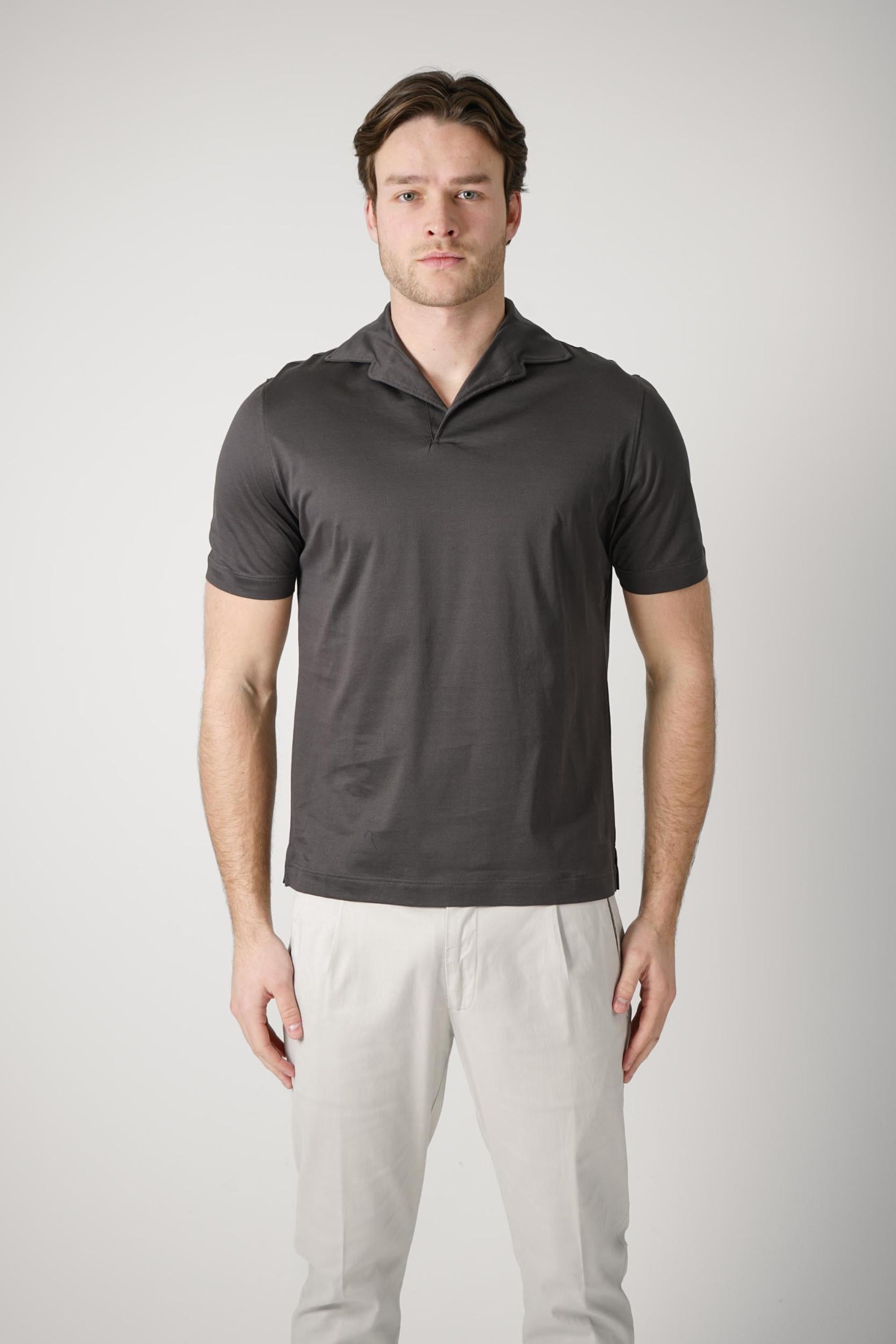 Filippo De Laurentiis Supima Luce Jerlux Polo T-Shirt Moro