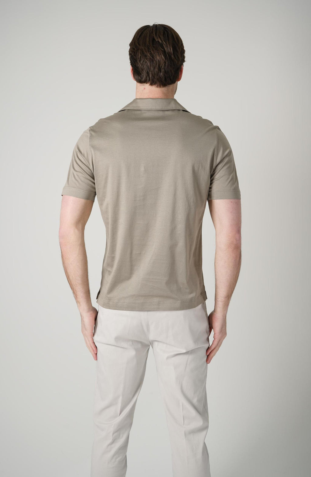 Filippo De Laurentiis Supima Luce Jerlux Polo T-Shirt Tortora