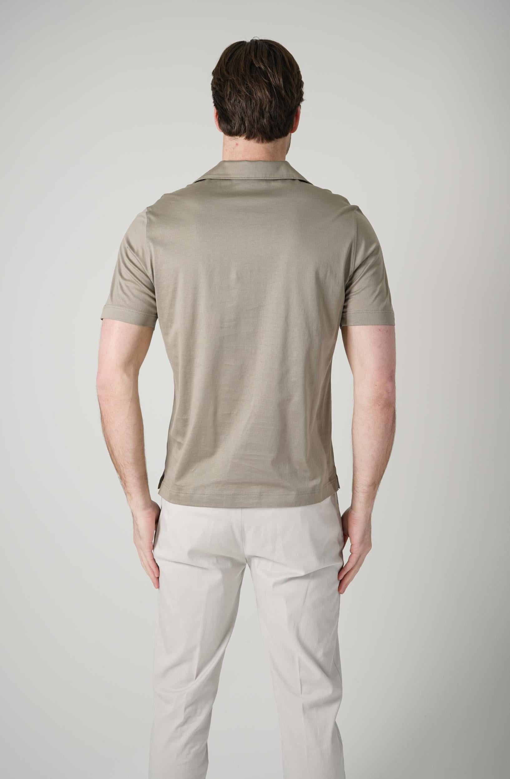 Filippo De Laurentiis Supima Luce Jerlux Polo T-Shirt Tortora