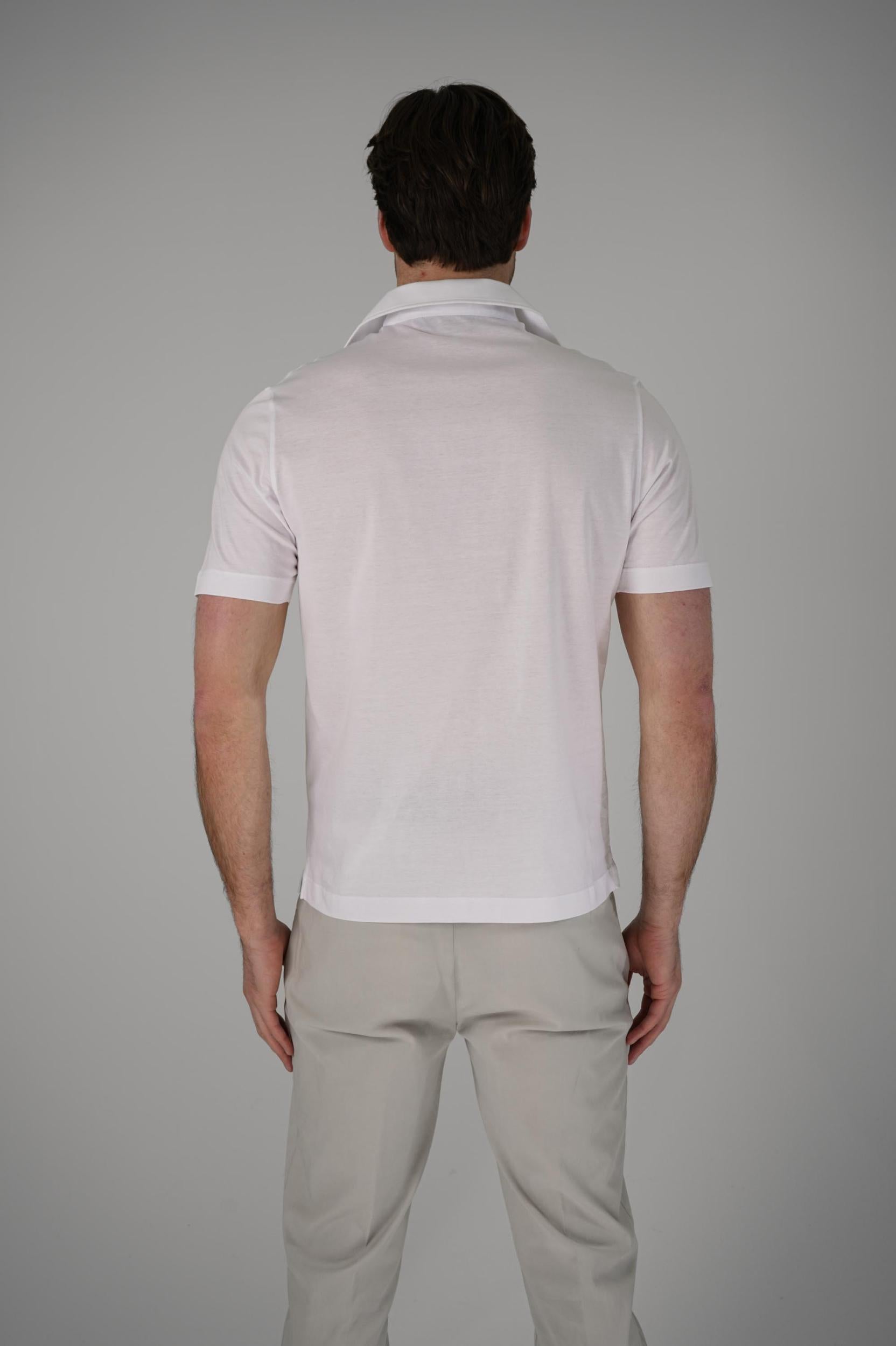 Filippo De Laurentiis Supima Luce Jerlux Polo T-Shirt White