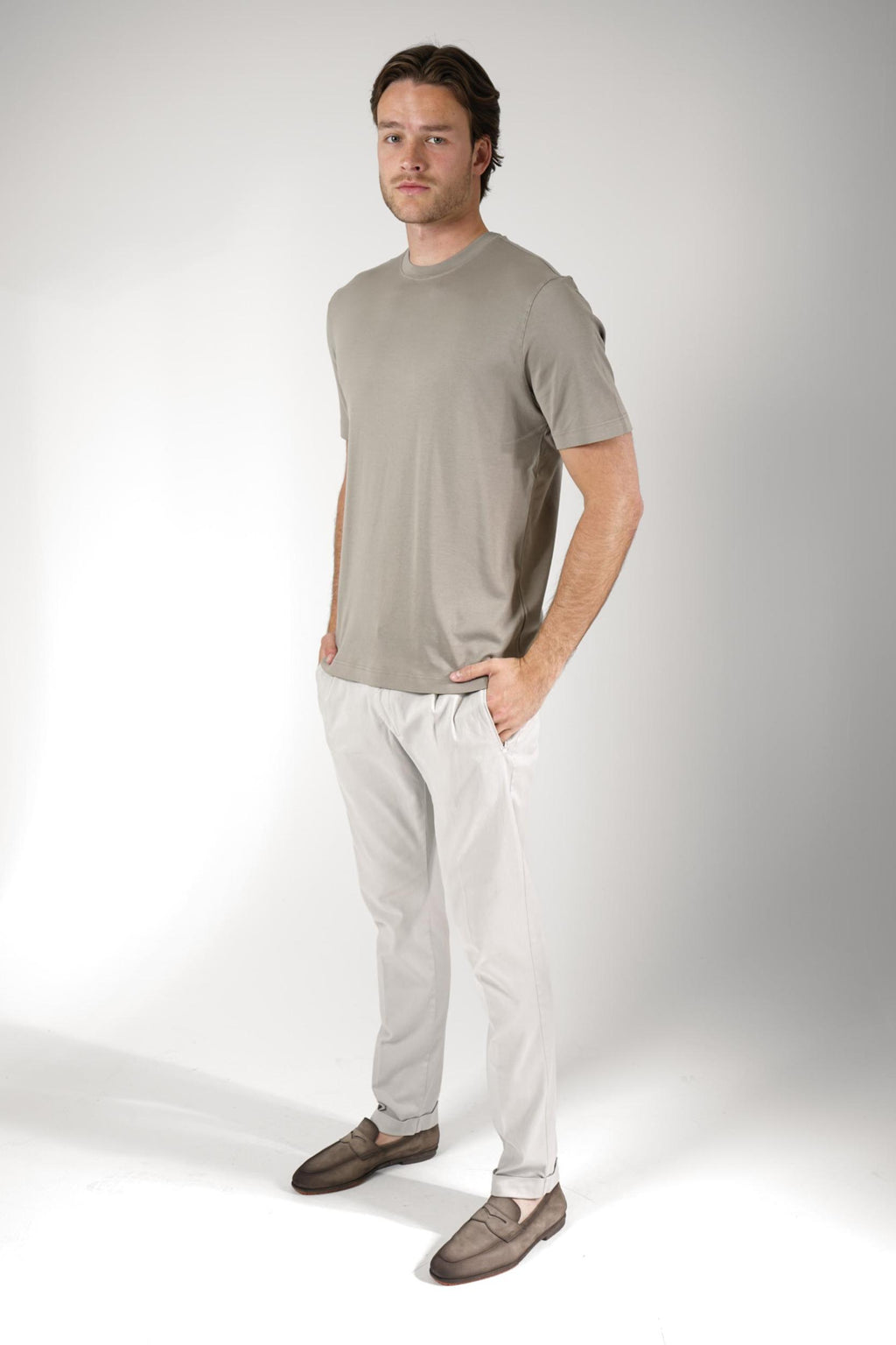 Filippo De Laurentiis Supima T-Shirt Nebbia