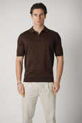 Filippo De Laurentiis Zip Polo Brown
