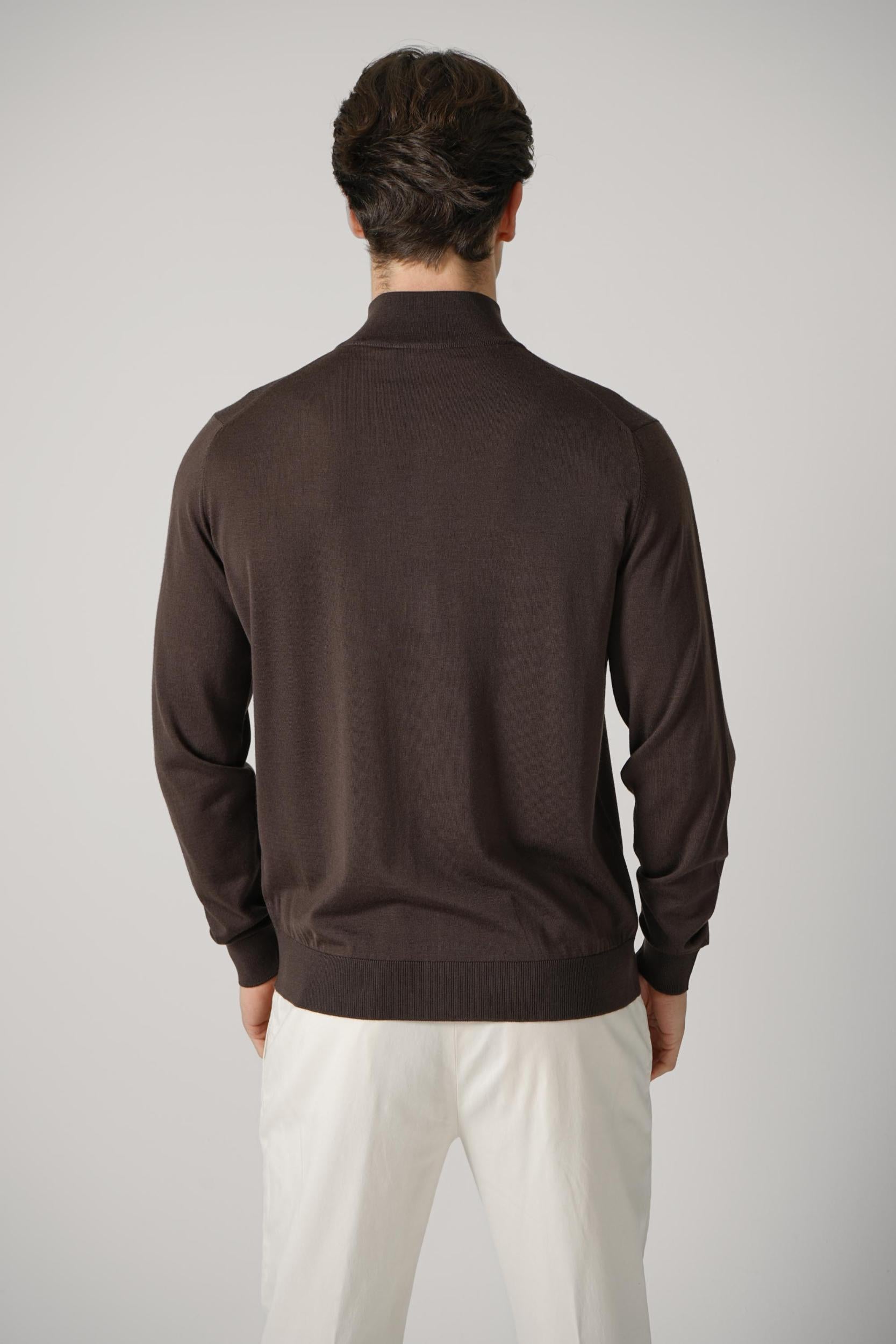 Filippo De Laurentiis Zip-Up Vest Cioccolato