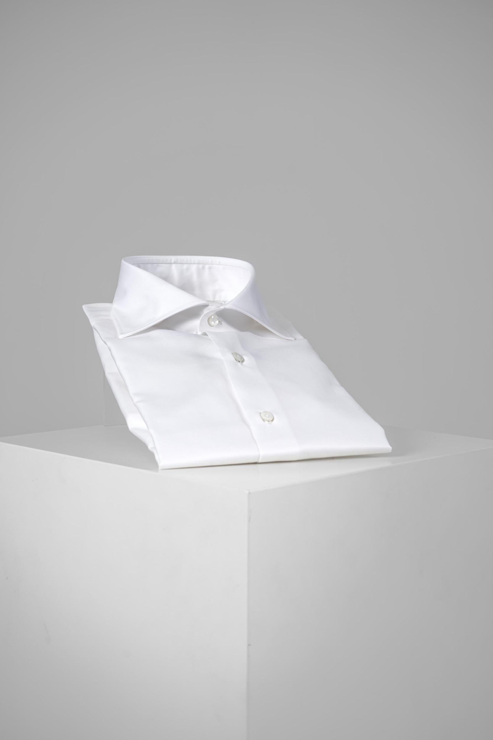 Finamore 1925 Napoli Light Twill Shirt White