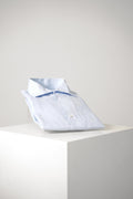 Finamore 1925 Napoli Open Collar Linen Shirt Light Blue