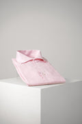 Finamore 1925 Napoli Open Collar Linen Shirt Pink