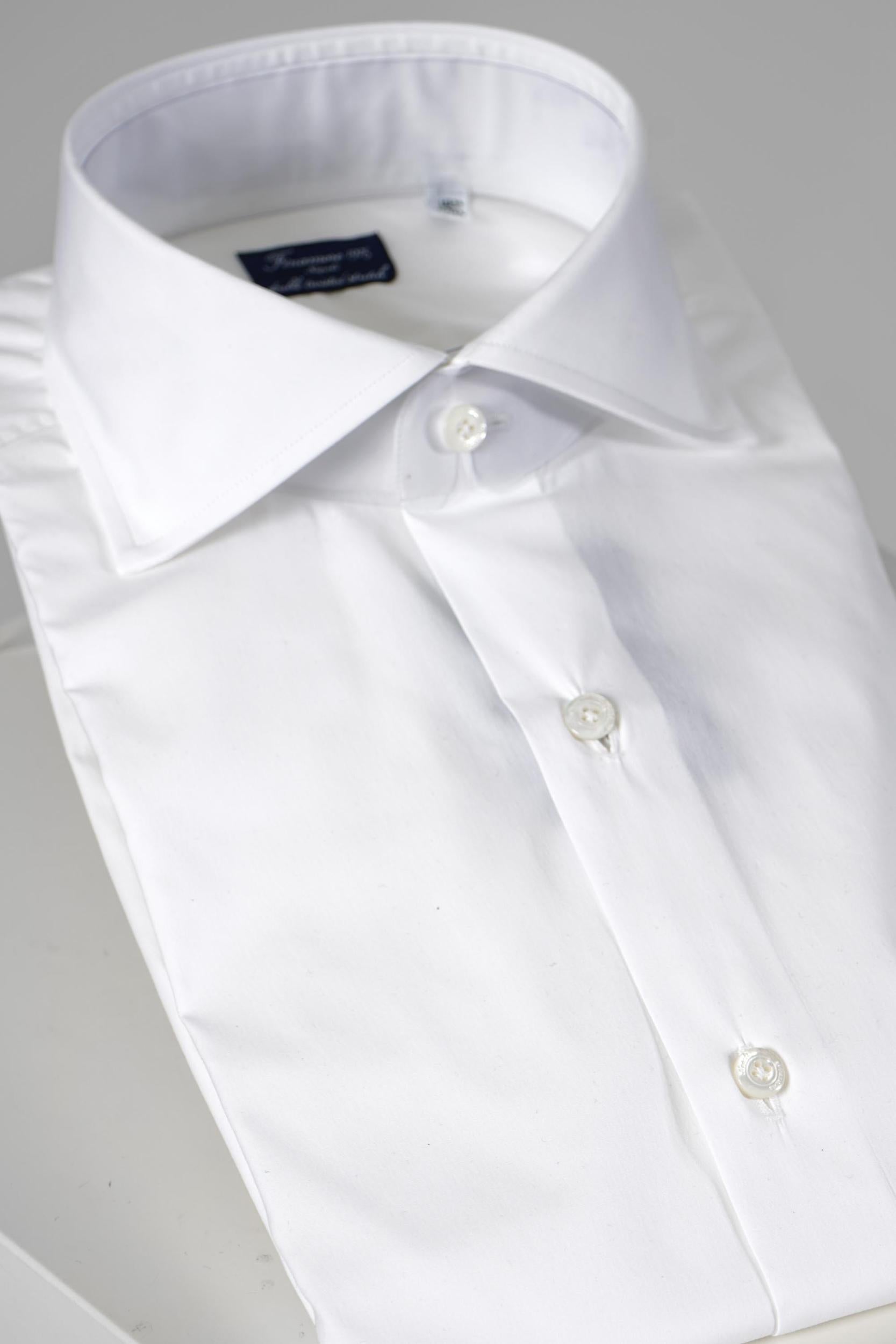 Finamore 1925 Napoli Poplin Shirt White